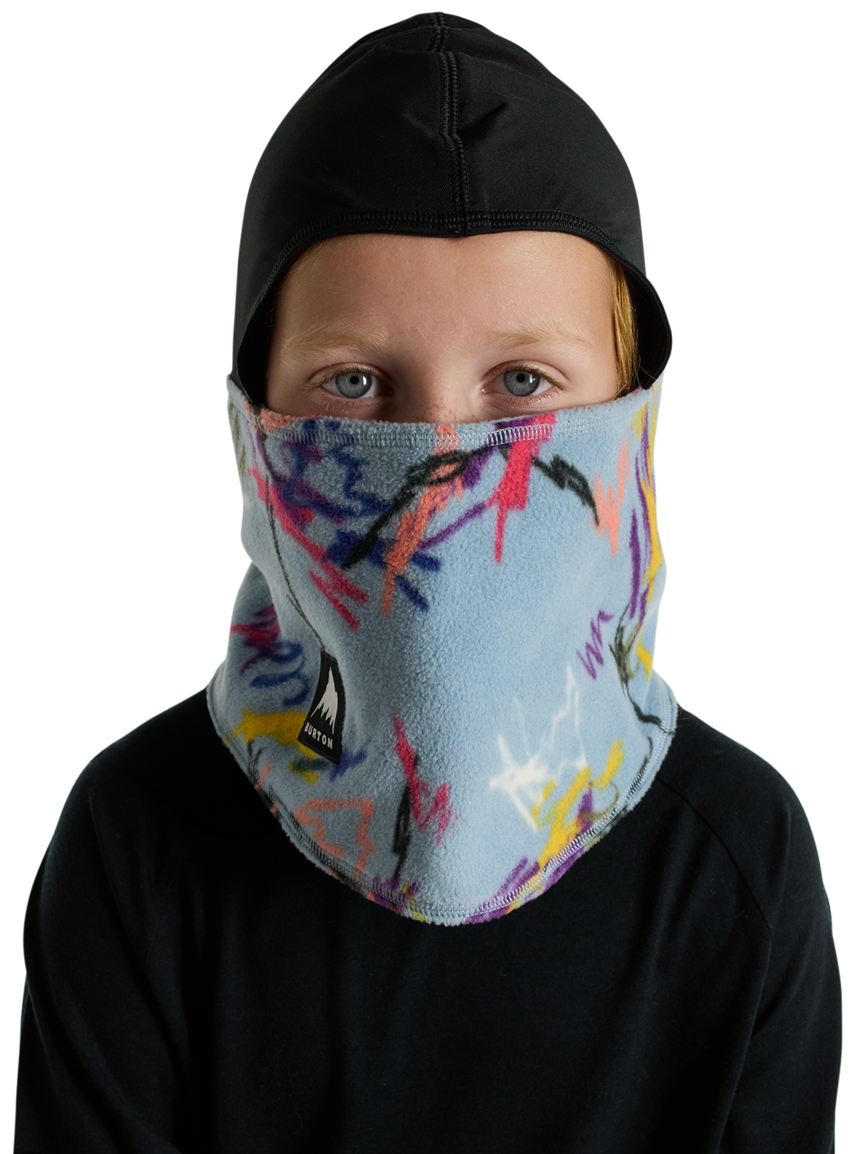 Burton Balaclava ansiktsmaske True Black barn vindtett