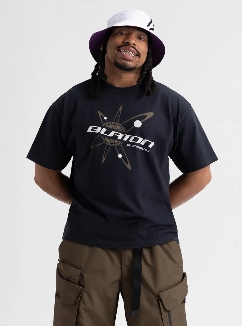 Burton Standard Tee t-skjorte herre true black økologisk
