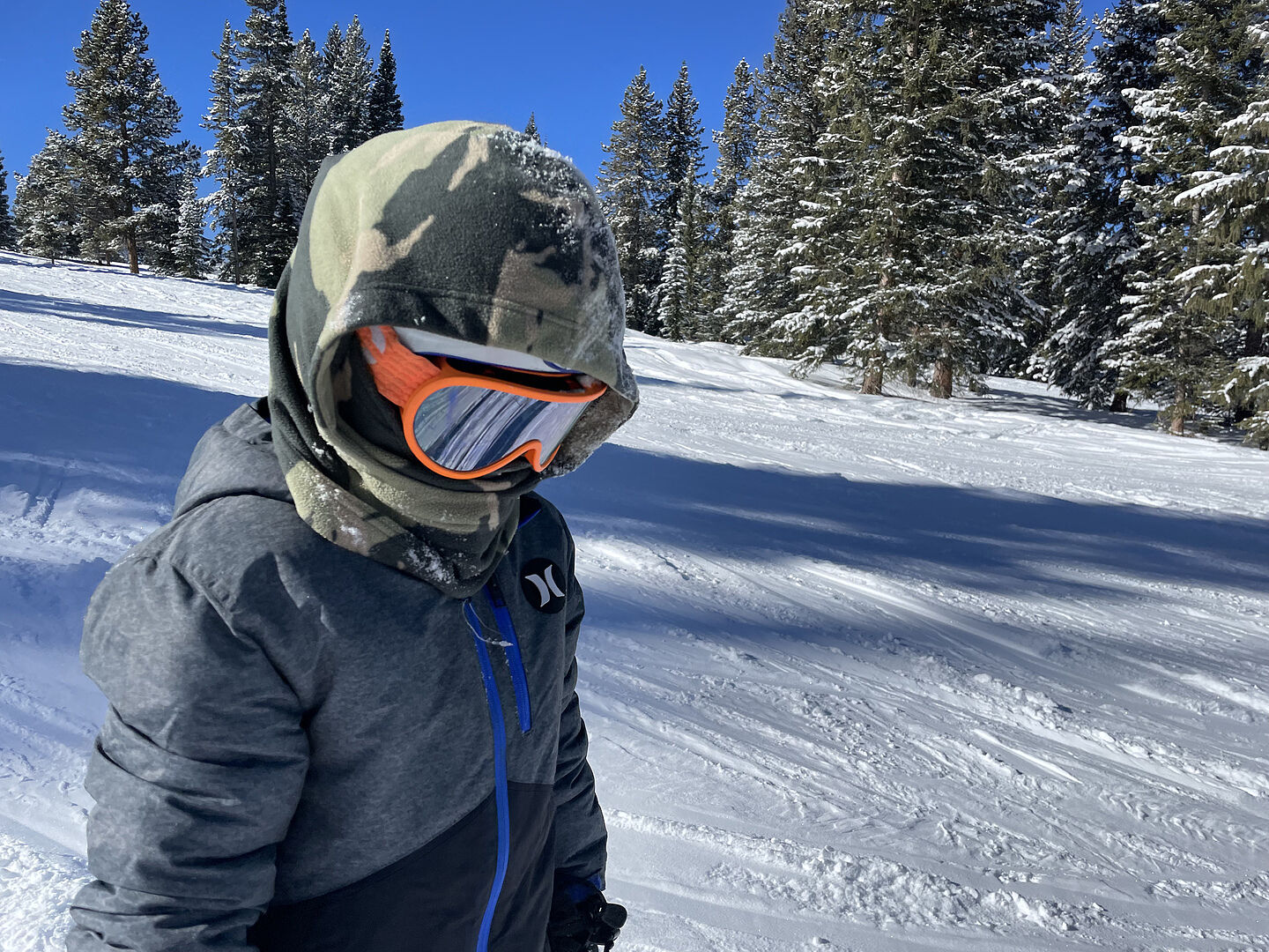 Burton Burke Hood balaklava barn True Black vindtett