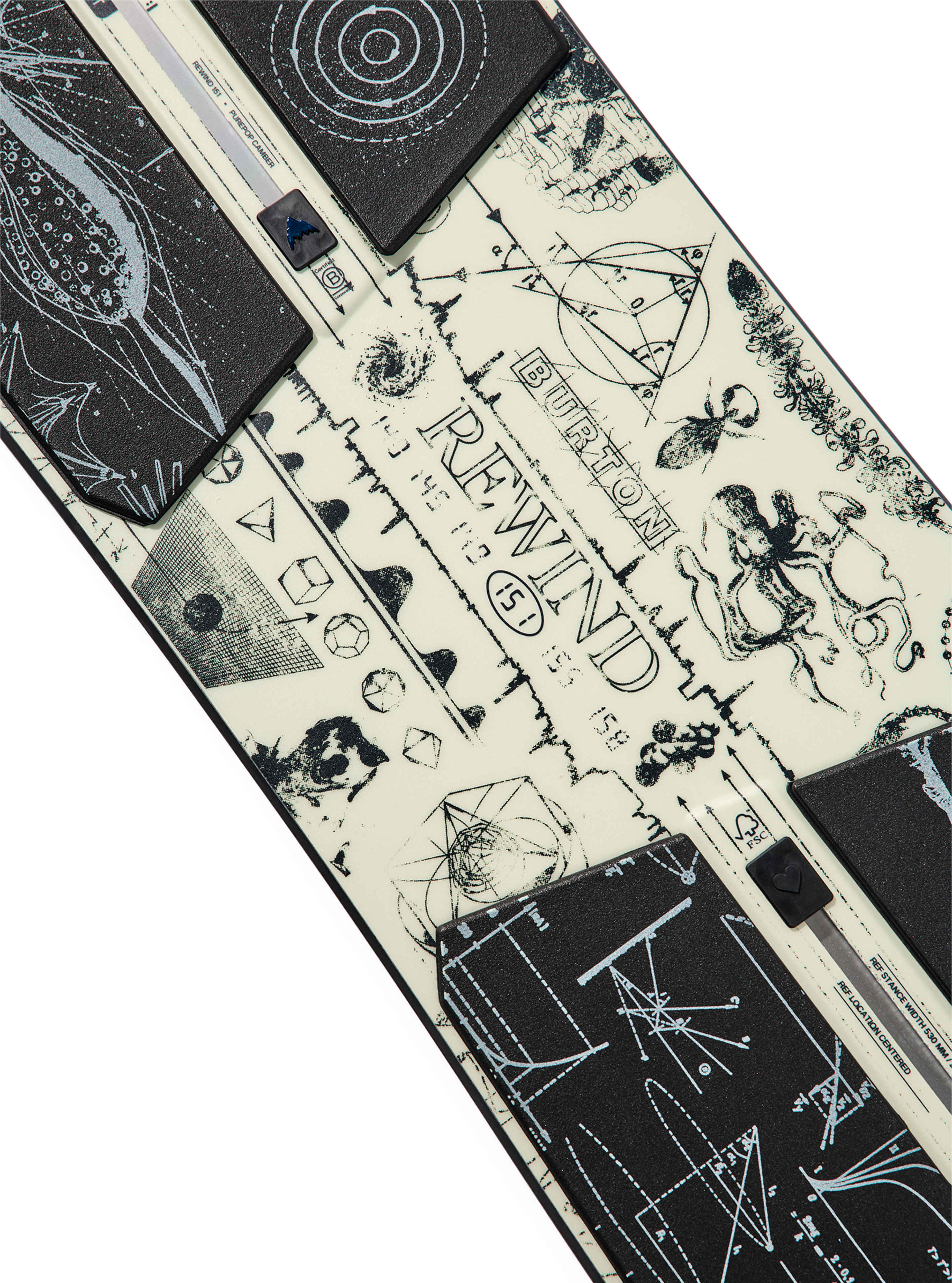 Burton Rewind Camber snowboard 155 Zine spretten
