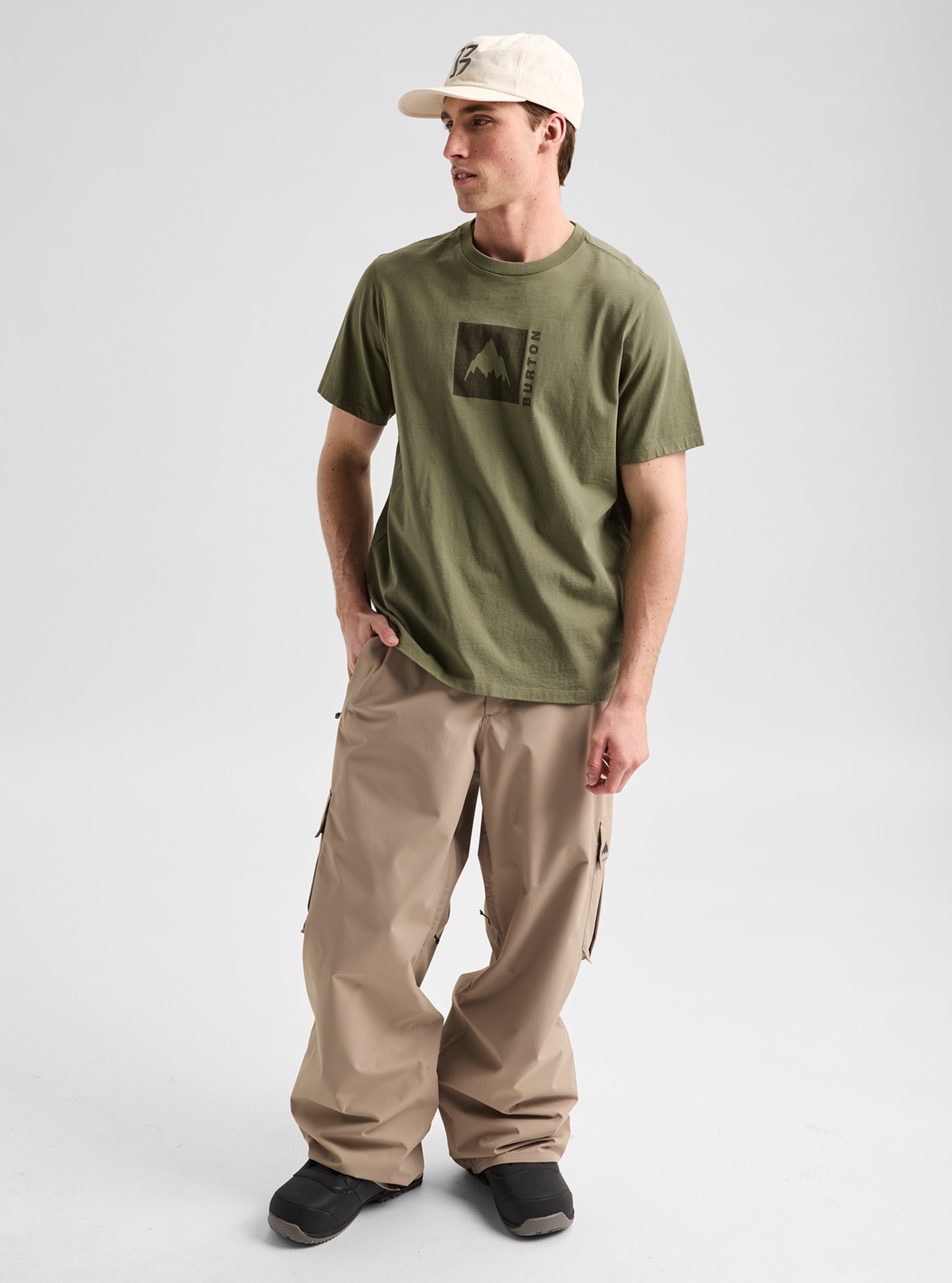 Burton Classic Mountain High t-skjorte True Black bomull