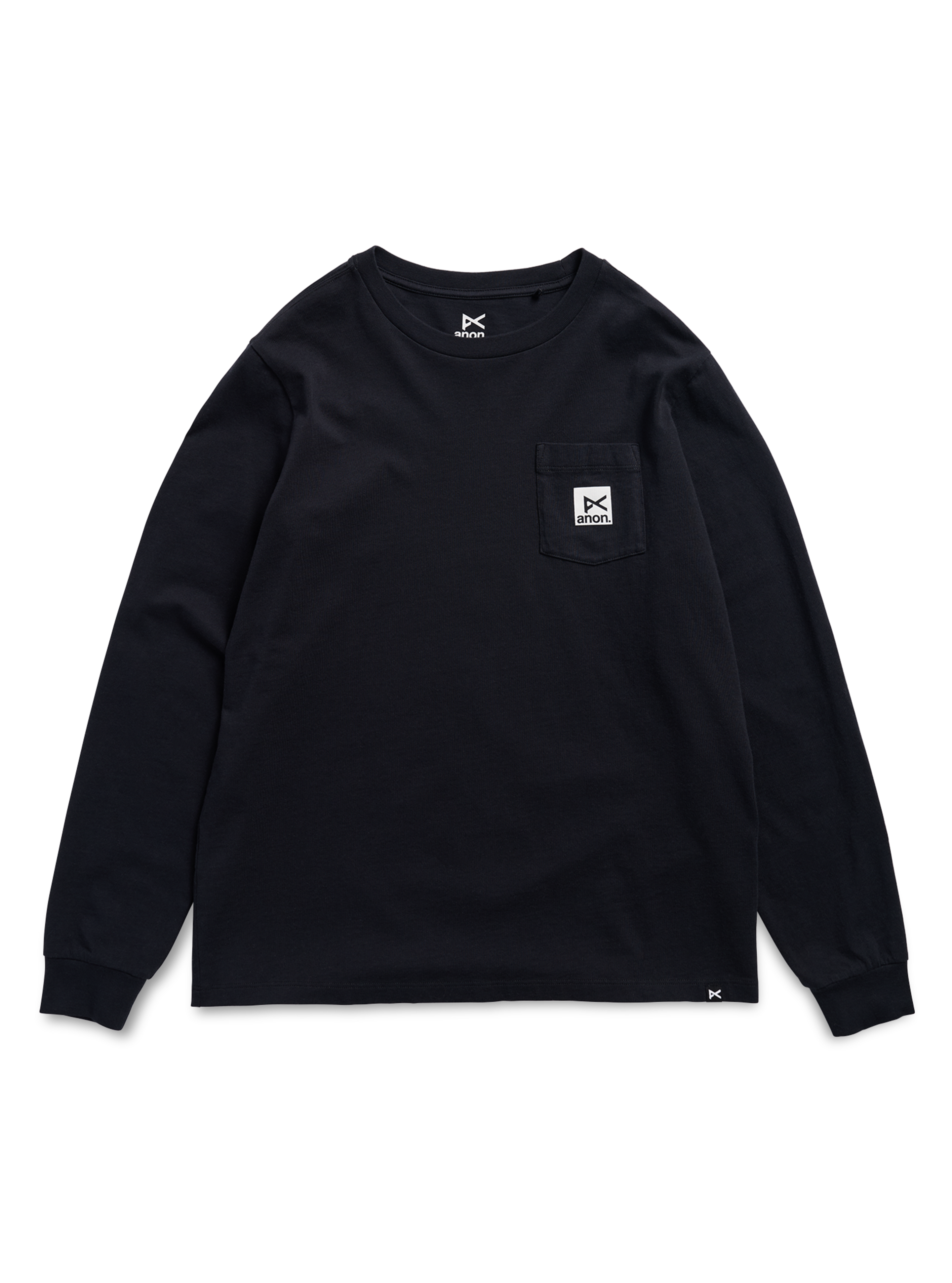 Anon Long Sleeve langermet t-skjorte True Black bomull