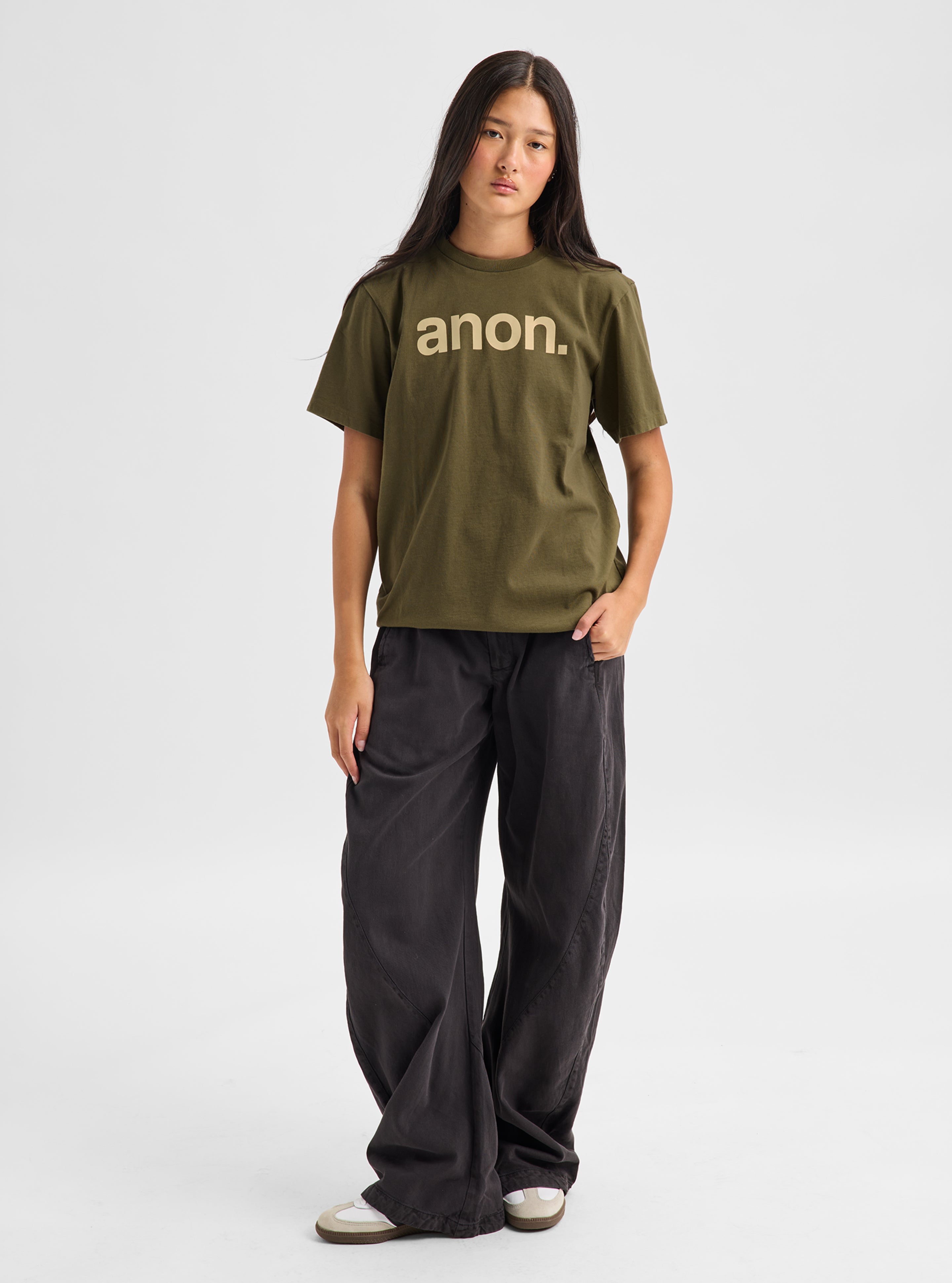 Burton Anon t-skjorte Dried Moss økologisk