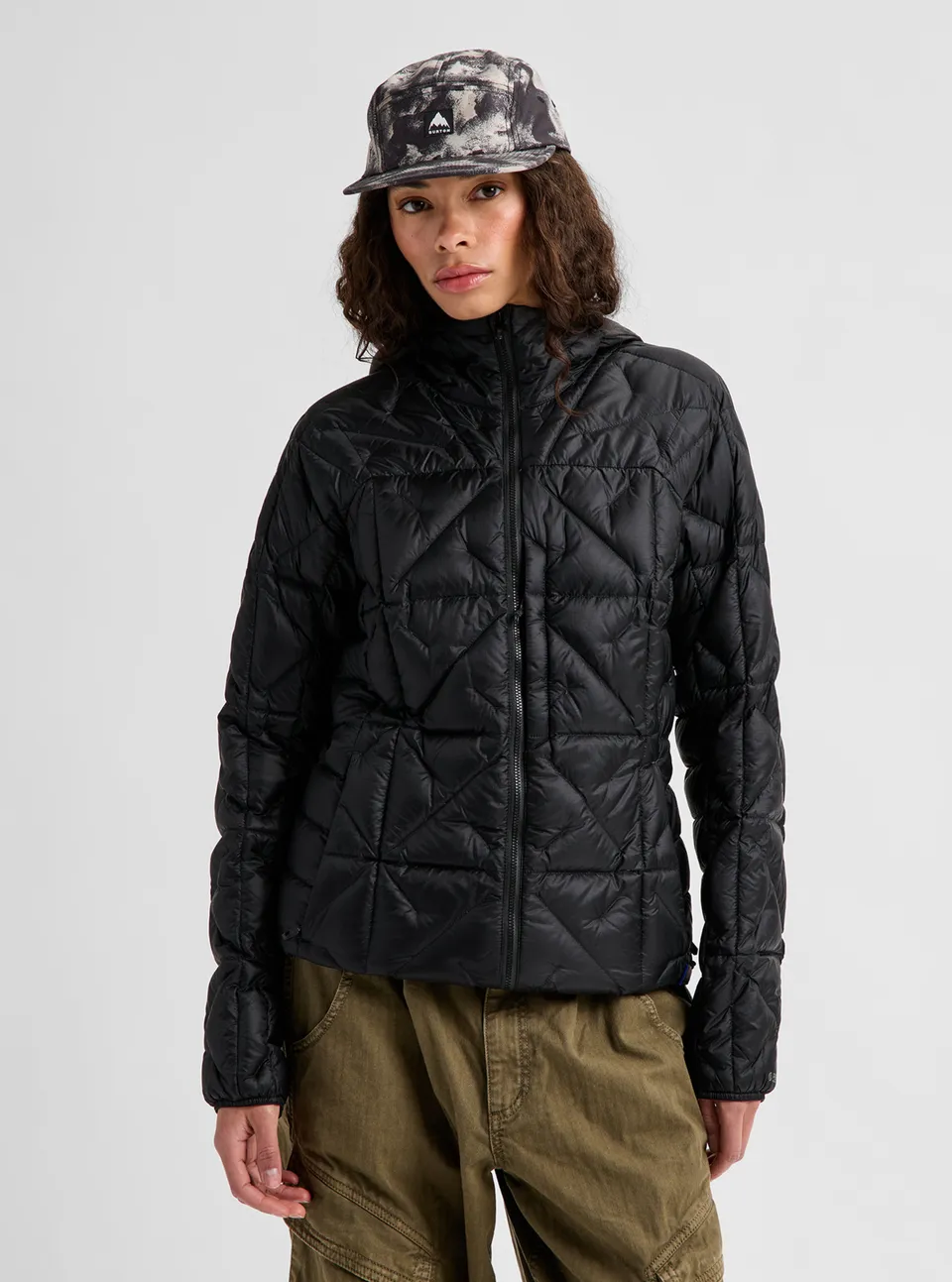 Burton [ak] Baker dunjakke dame hette svart M lett