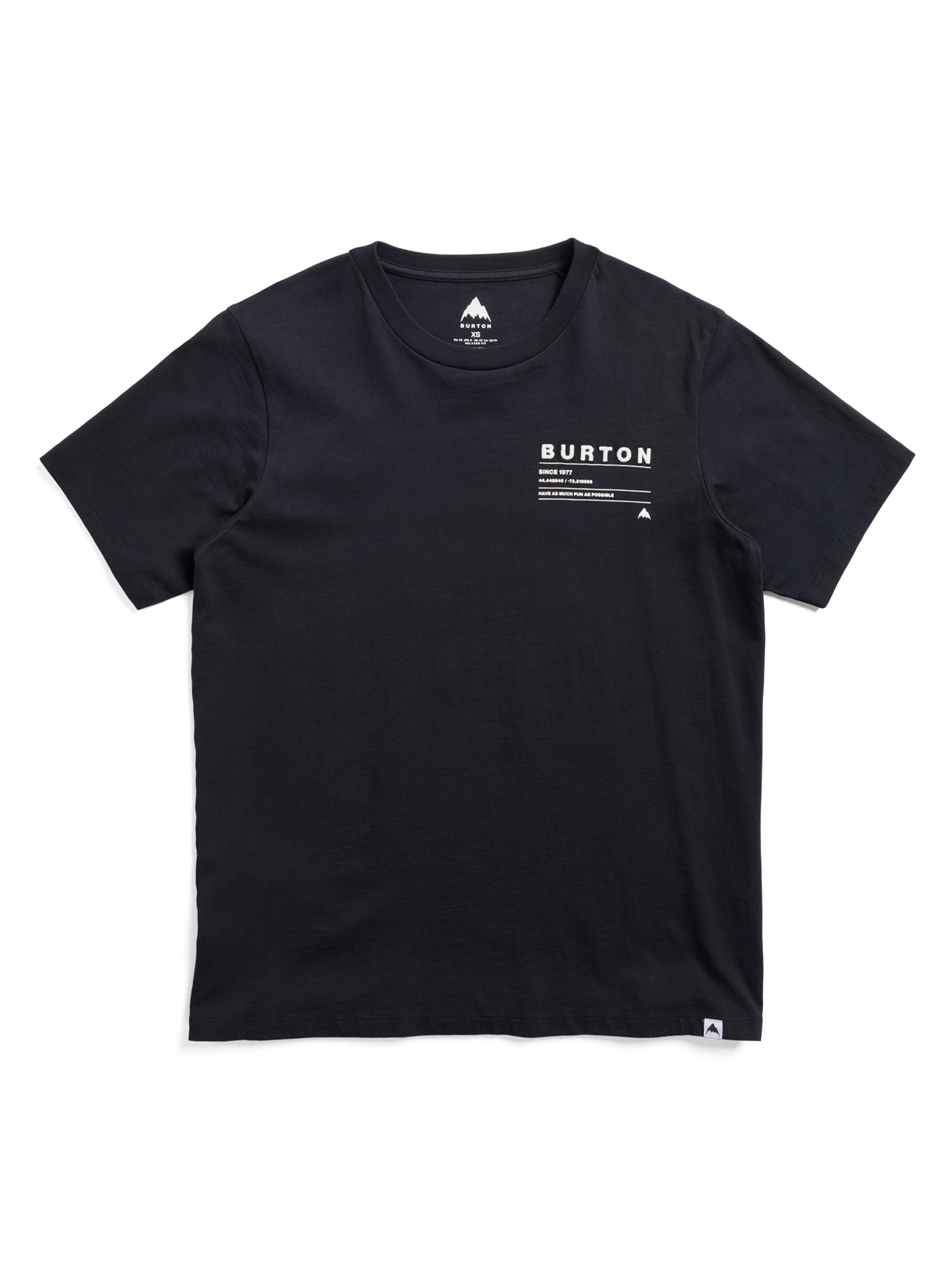 Burton Moretown t-skjorte True Black bomull