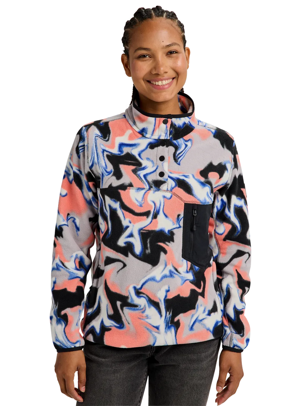 Burton Cinder fleecegenser Forest Moss pullover