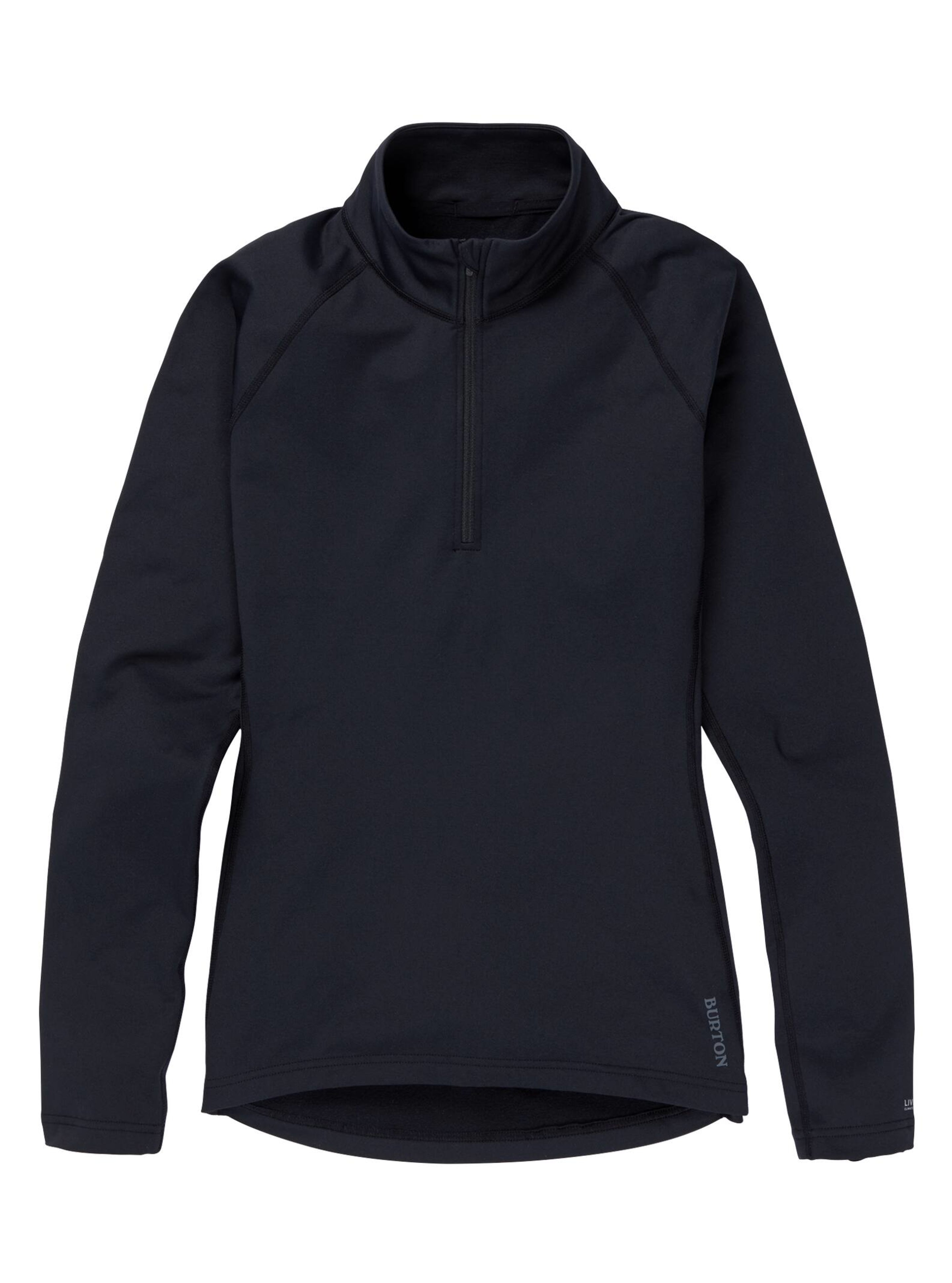 Burton Heavyweight X Base Layer Quarter-Zip genser dame True Black