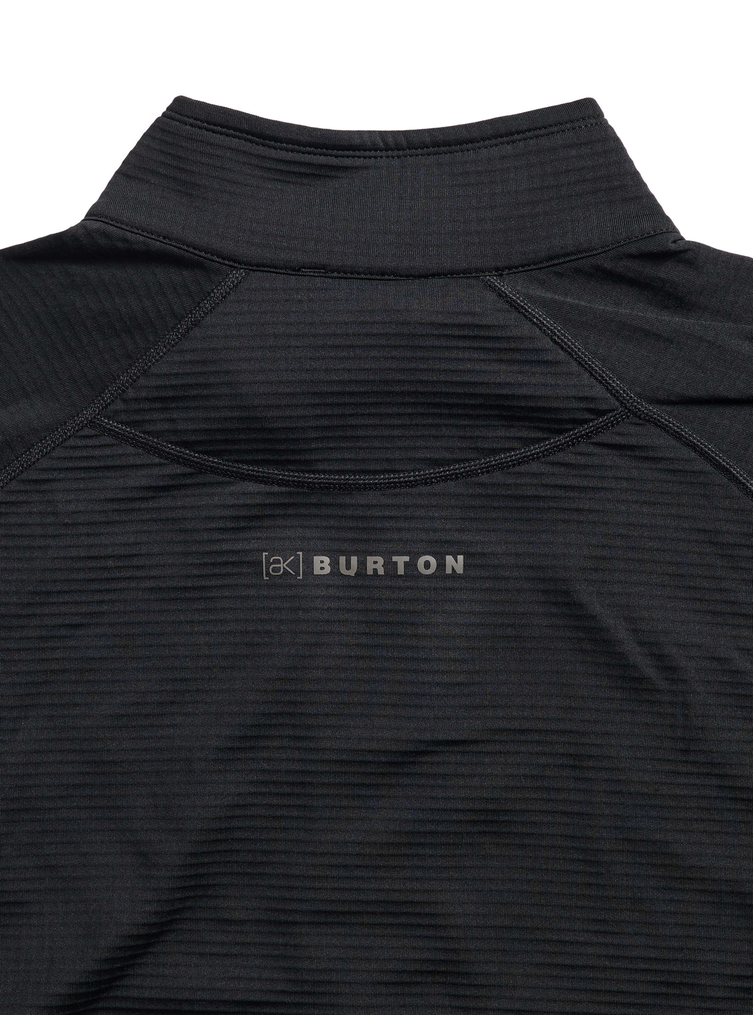 Burton ak Helium Grid half-zip fleece herre True Black pustende