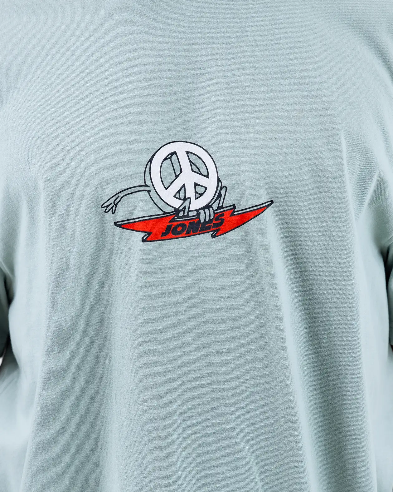 Jones Graphic Organic Cotton t-skjorte arctic blue økologisk