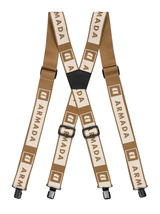 Armada Stage Suspenders bukseseler Black Blanc elastisk