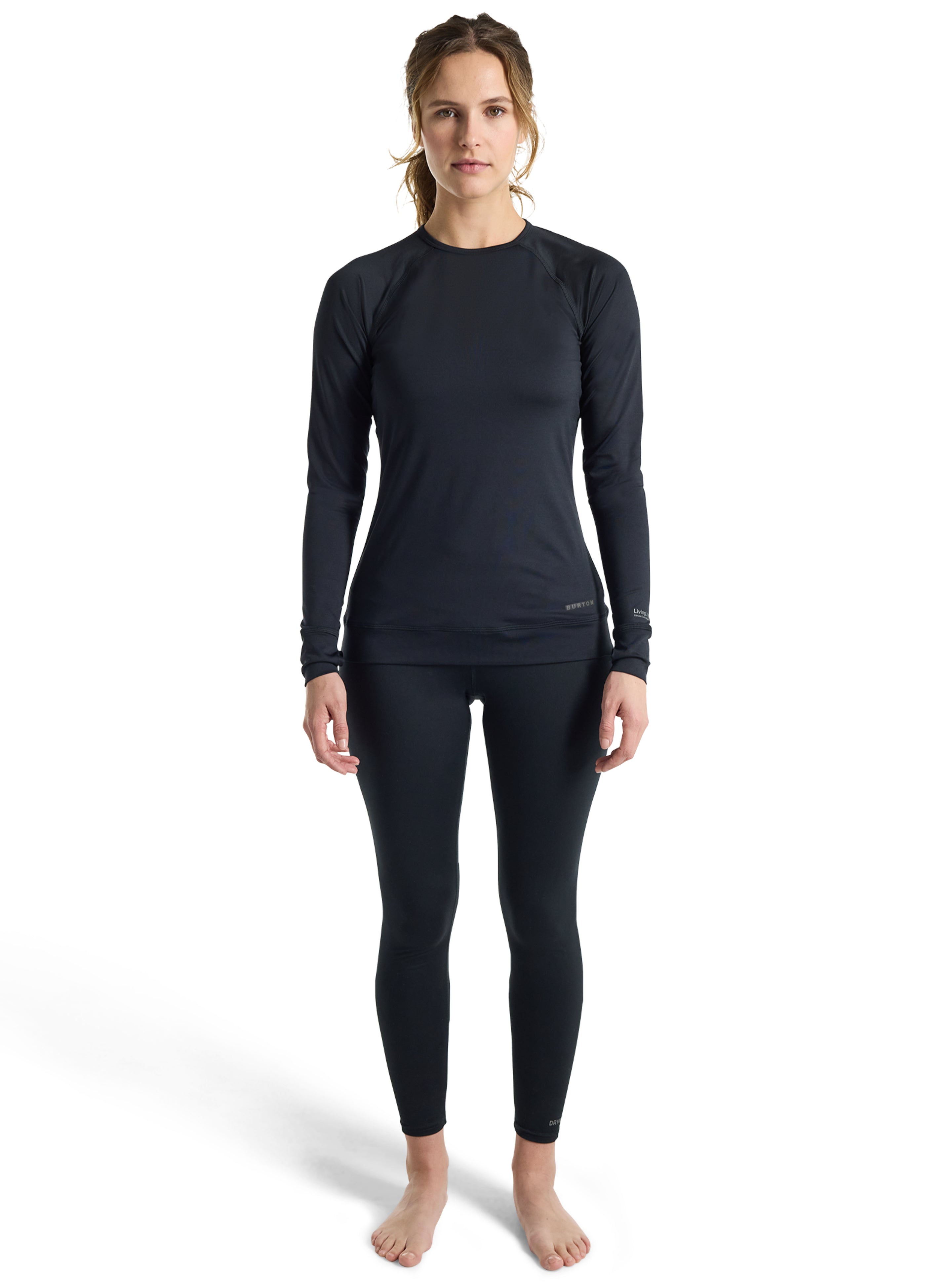 Burton Lightweight X Base Layer Crewneck true black lett