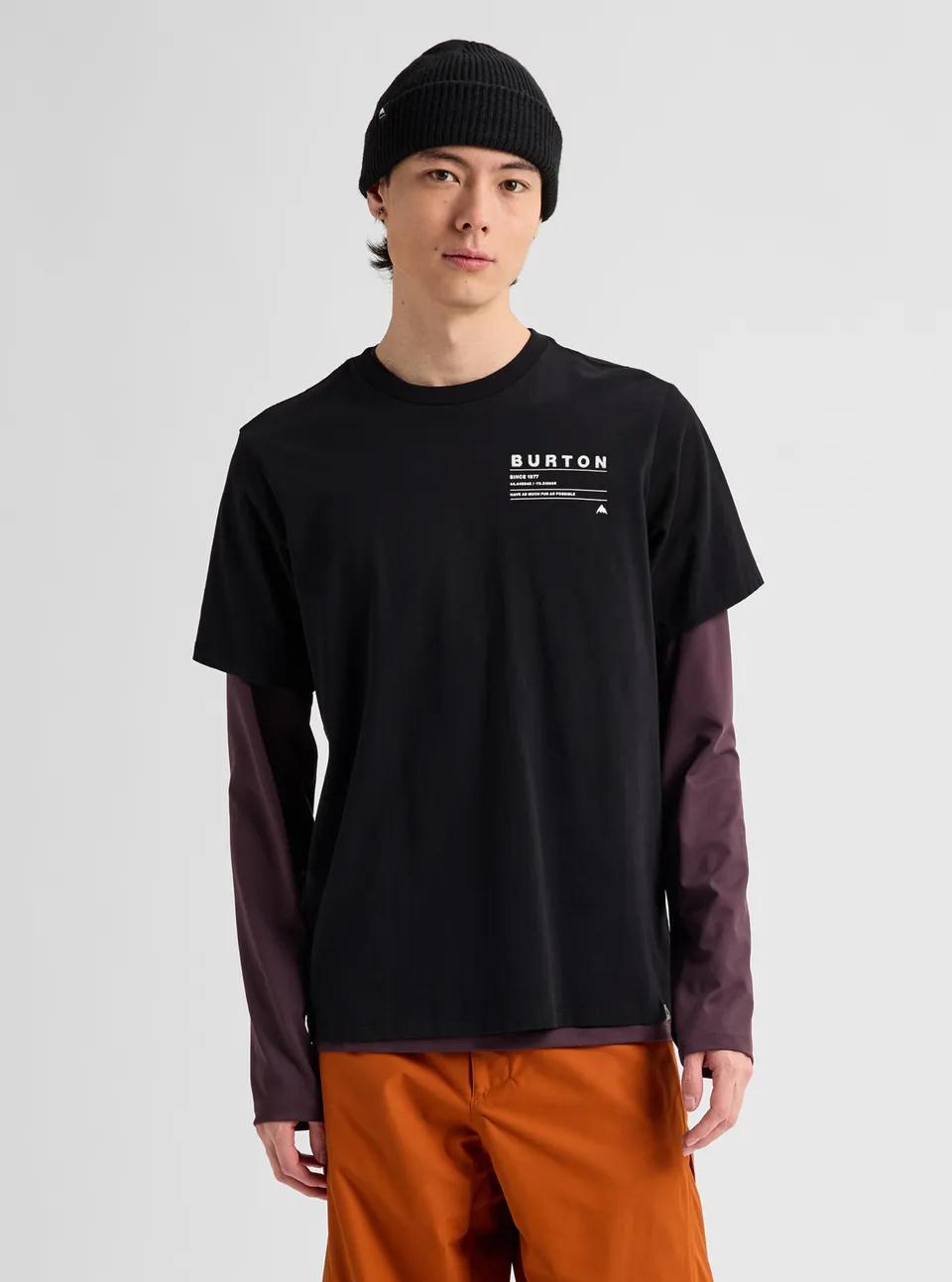 Burton Moretown t-skjorte True Black bomull