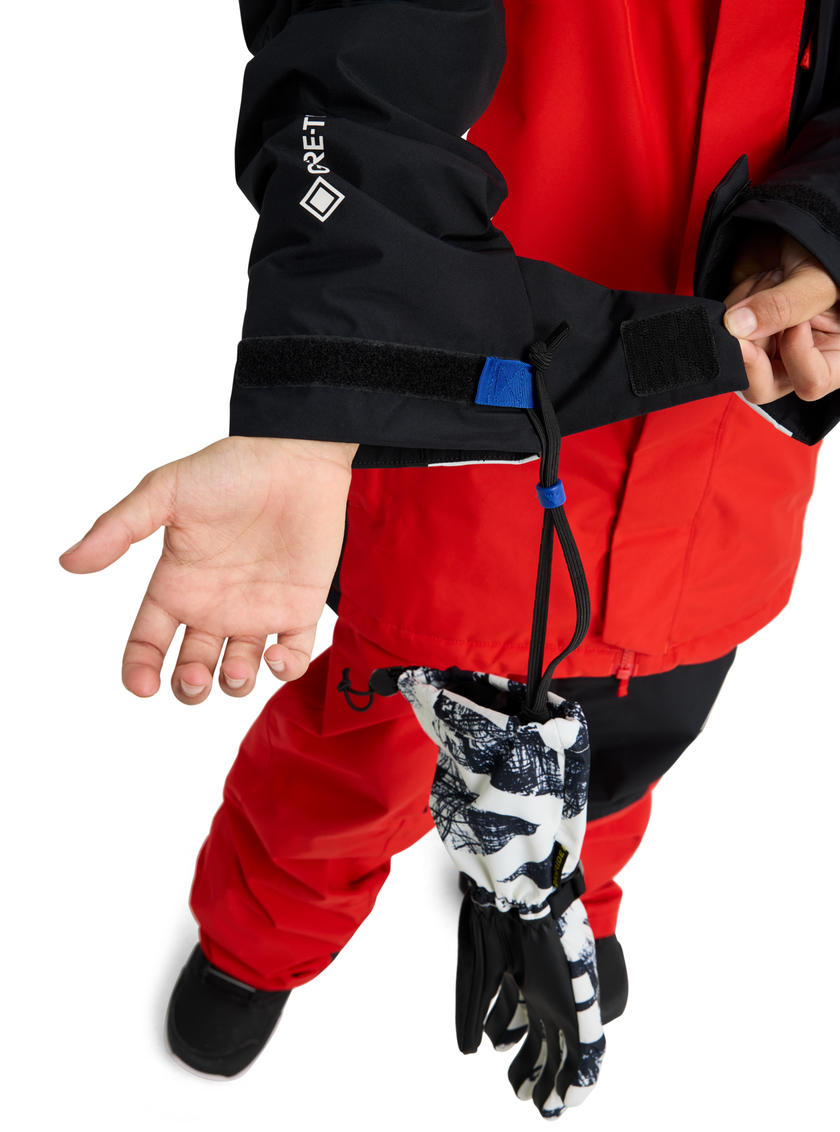 Burton Powline Gore-Tex 2L barnejakke flame scarlet XS vanntett