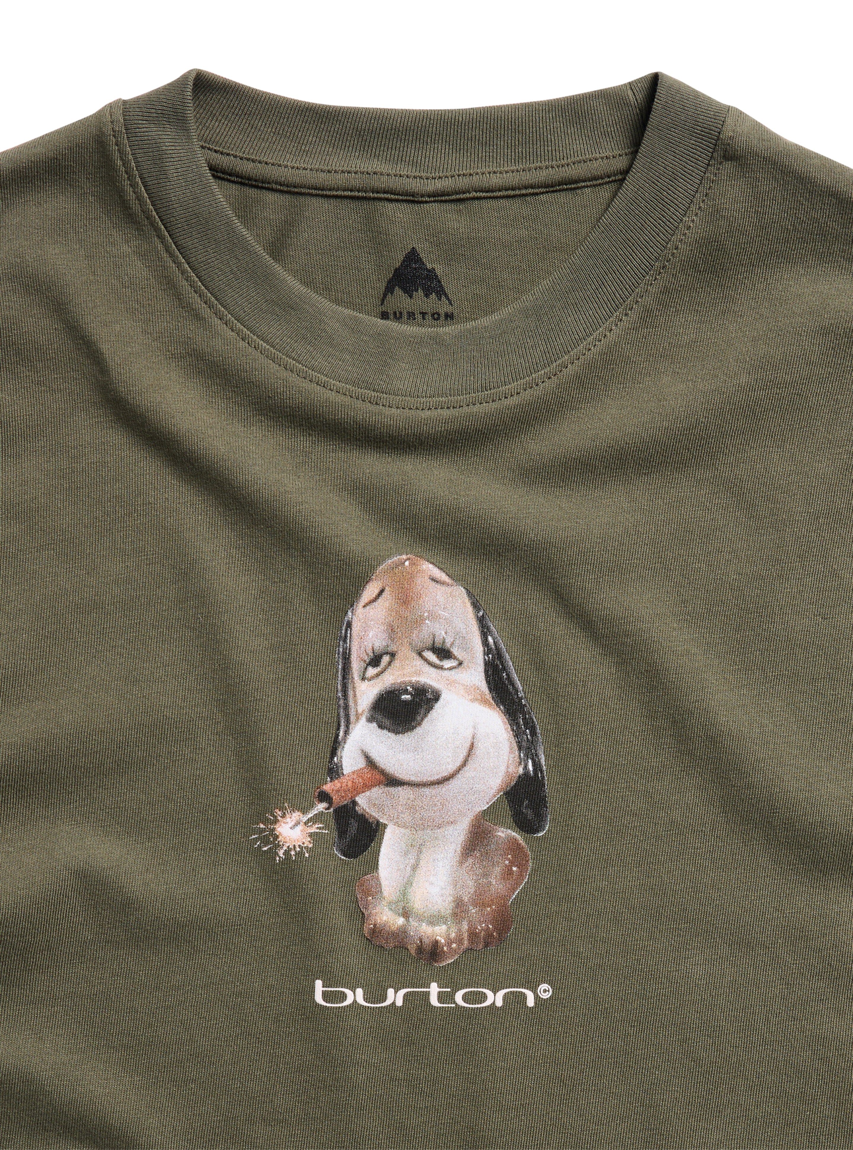 Burton Short Fuse t-skjorte Khaki Green kortermet