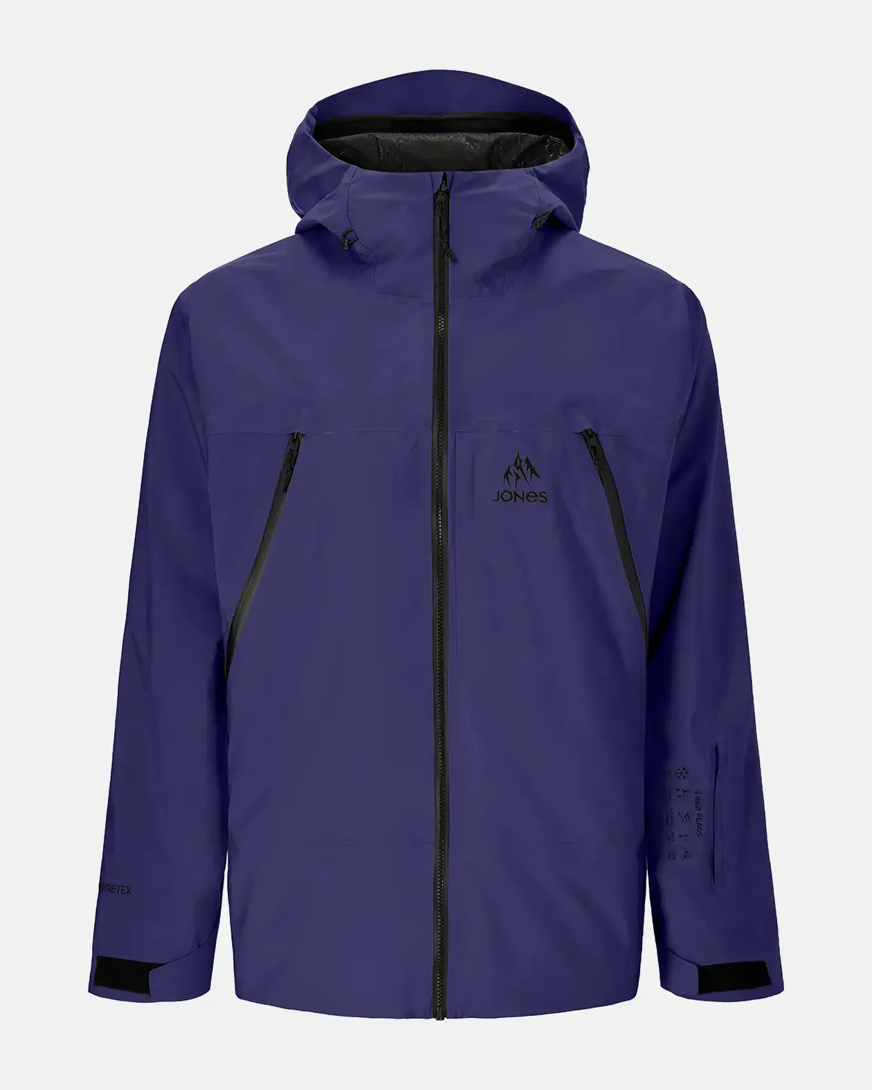 Jones Deeper Gore-Tex herrejakke stealth black 2-lags