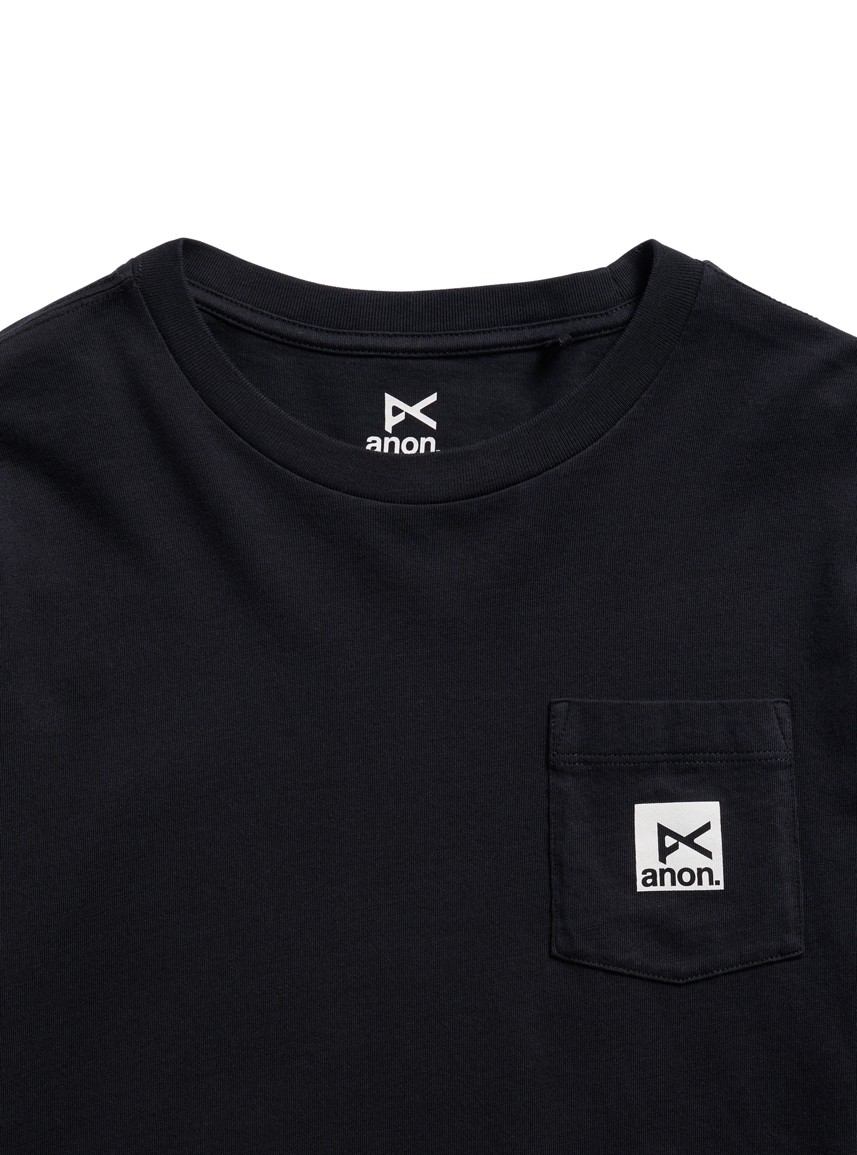 Anon Long Sleeve langermet t-skjorte True Black bomull