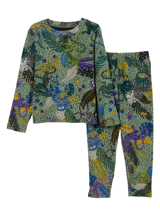Burton Fleece Base Layer understøysett Jungle Cats småbarn