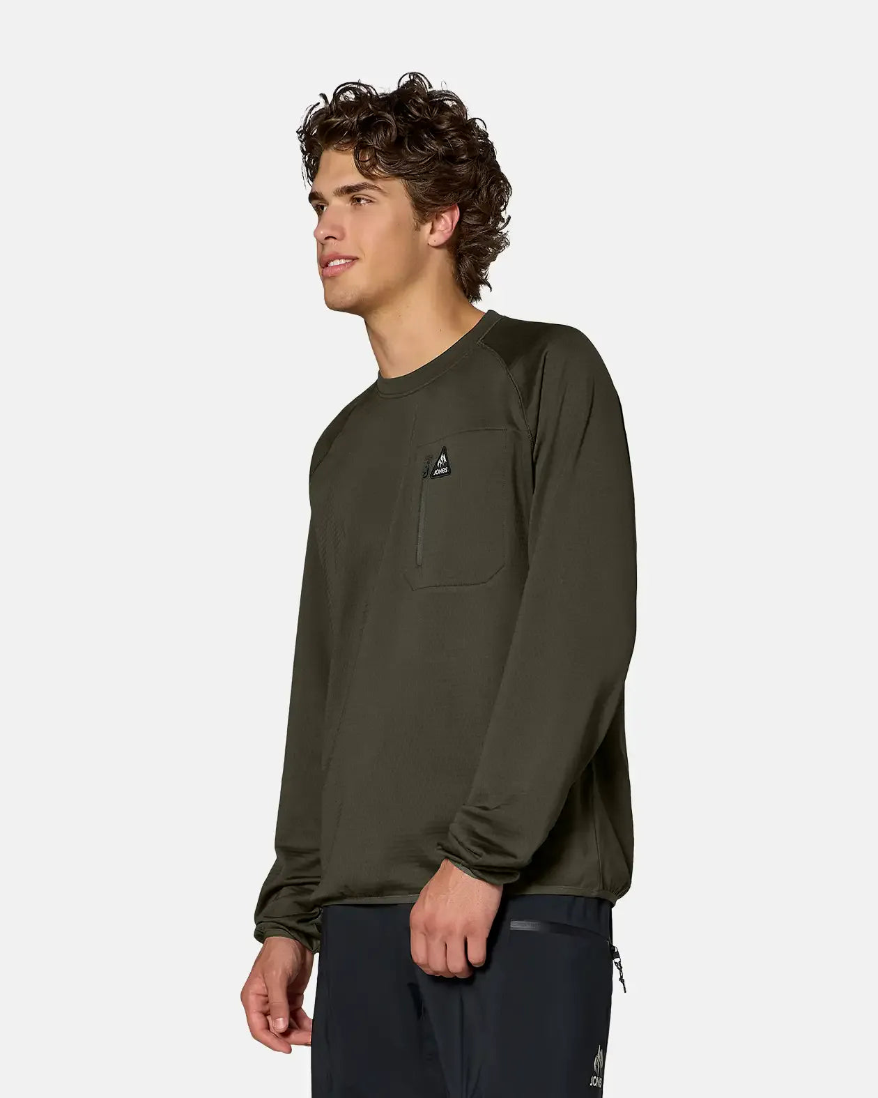 Jones Flagship Grid Fleece Crew fleecegenser herre stretch