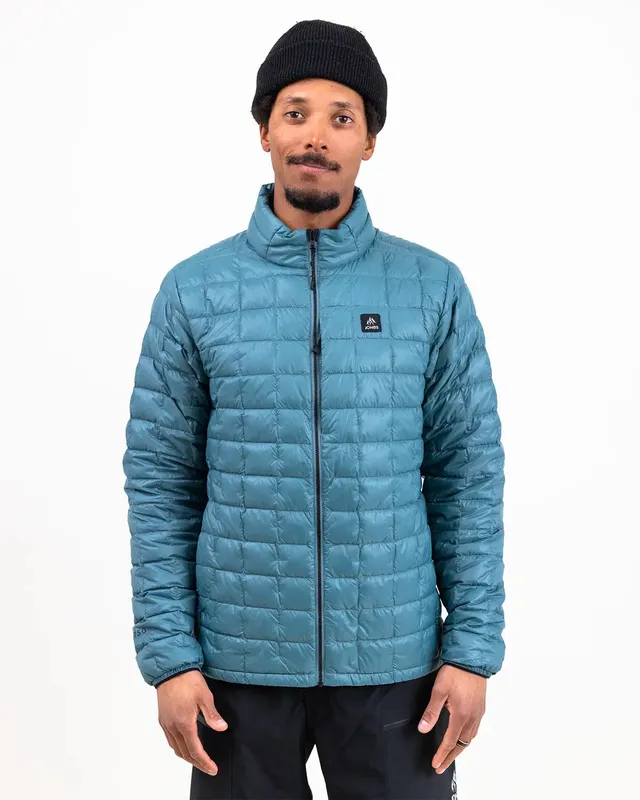 Jones Ultra Re-Up dunjakke atlantic blue resirkulert dun
