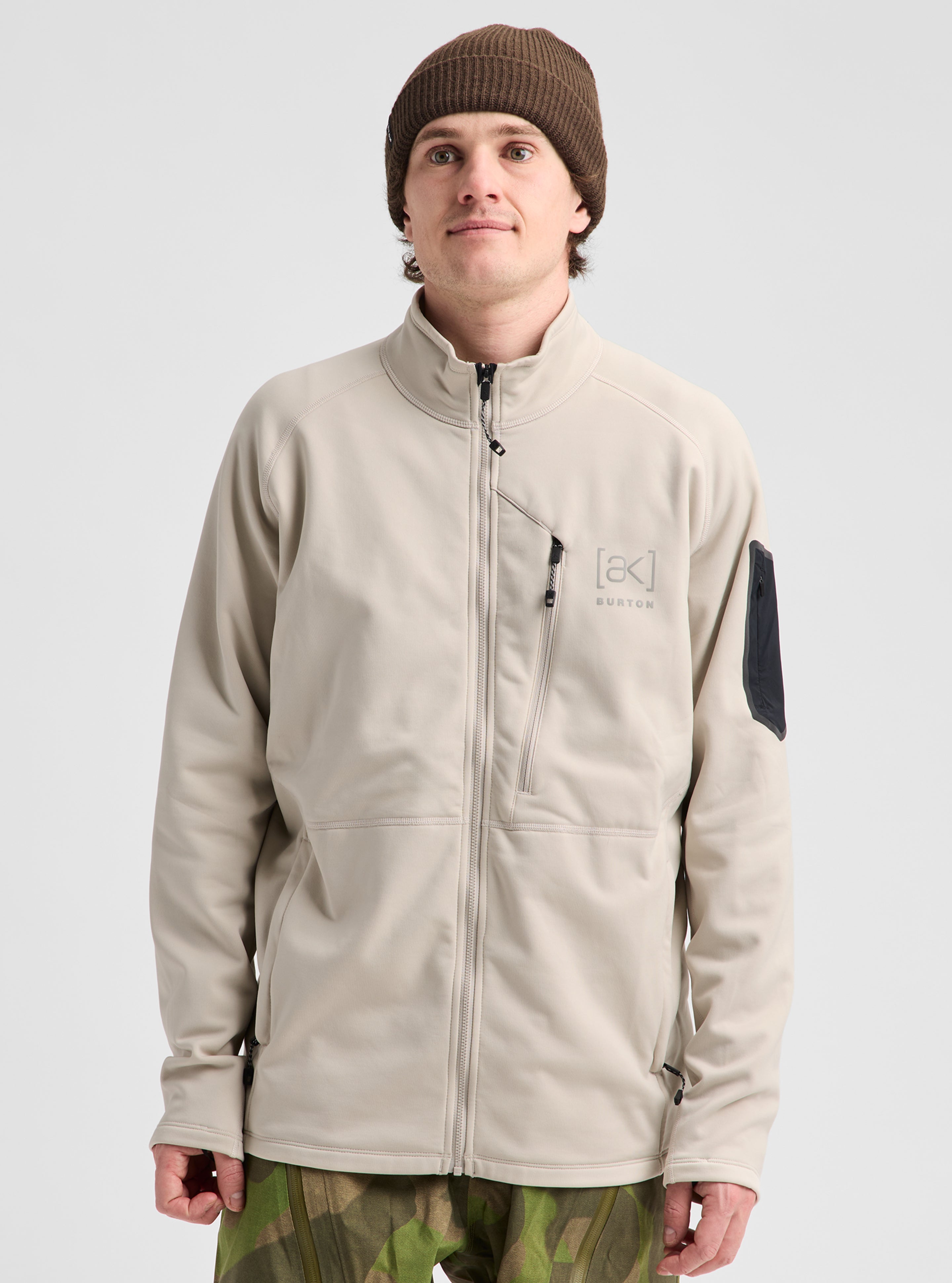 Burton [ak] Baker Stretch Fleecejakke svart herre