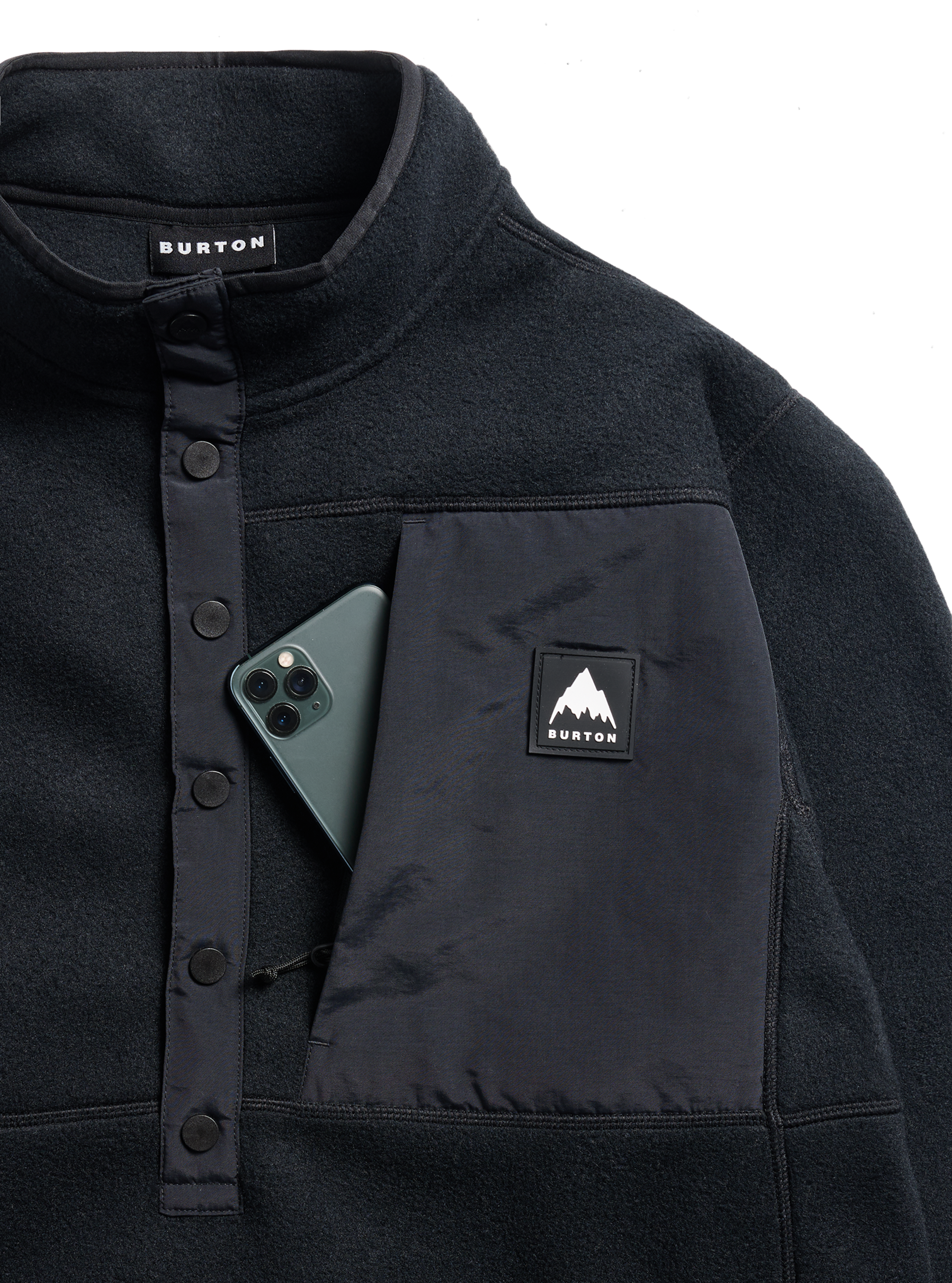 Burton Cinder Fleece Pullover fleecegenser True Black herre