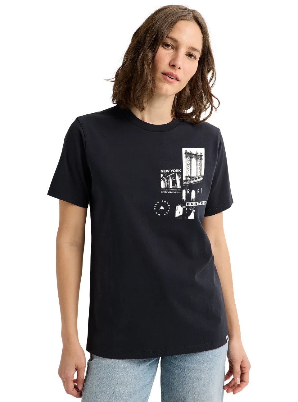 Burton NYC t-skjorte True Black økologisk bomull