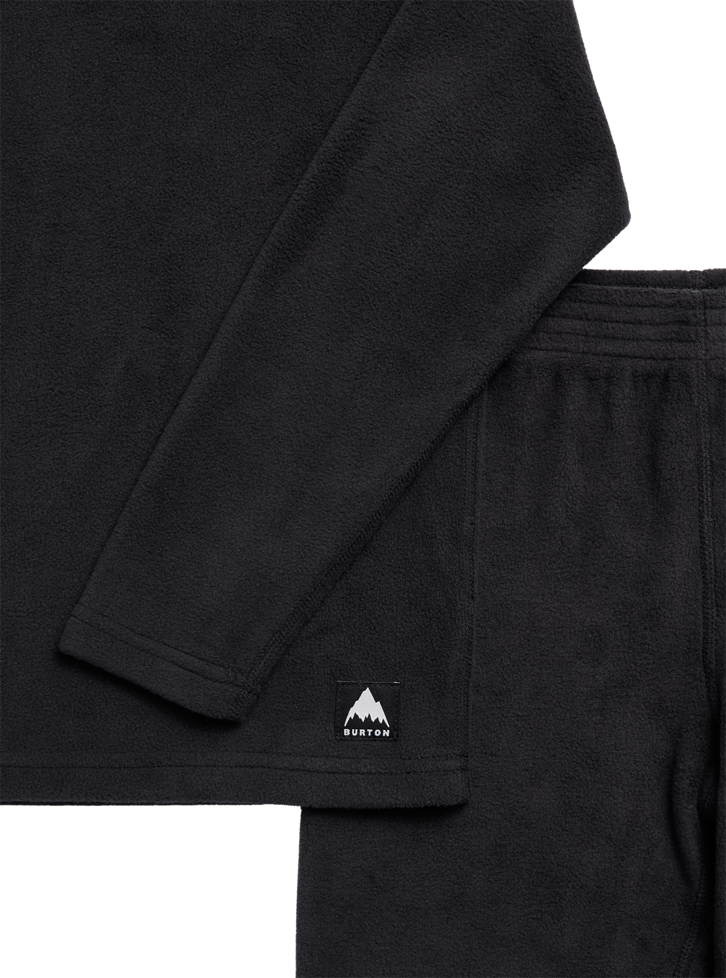 Burton Fleece undertøy barn True Black mykt