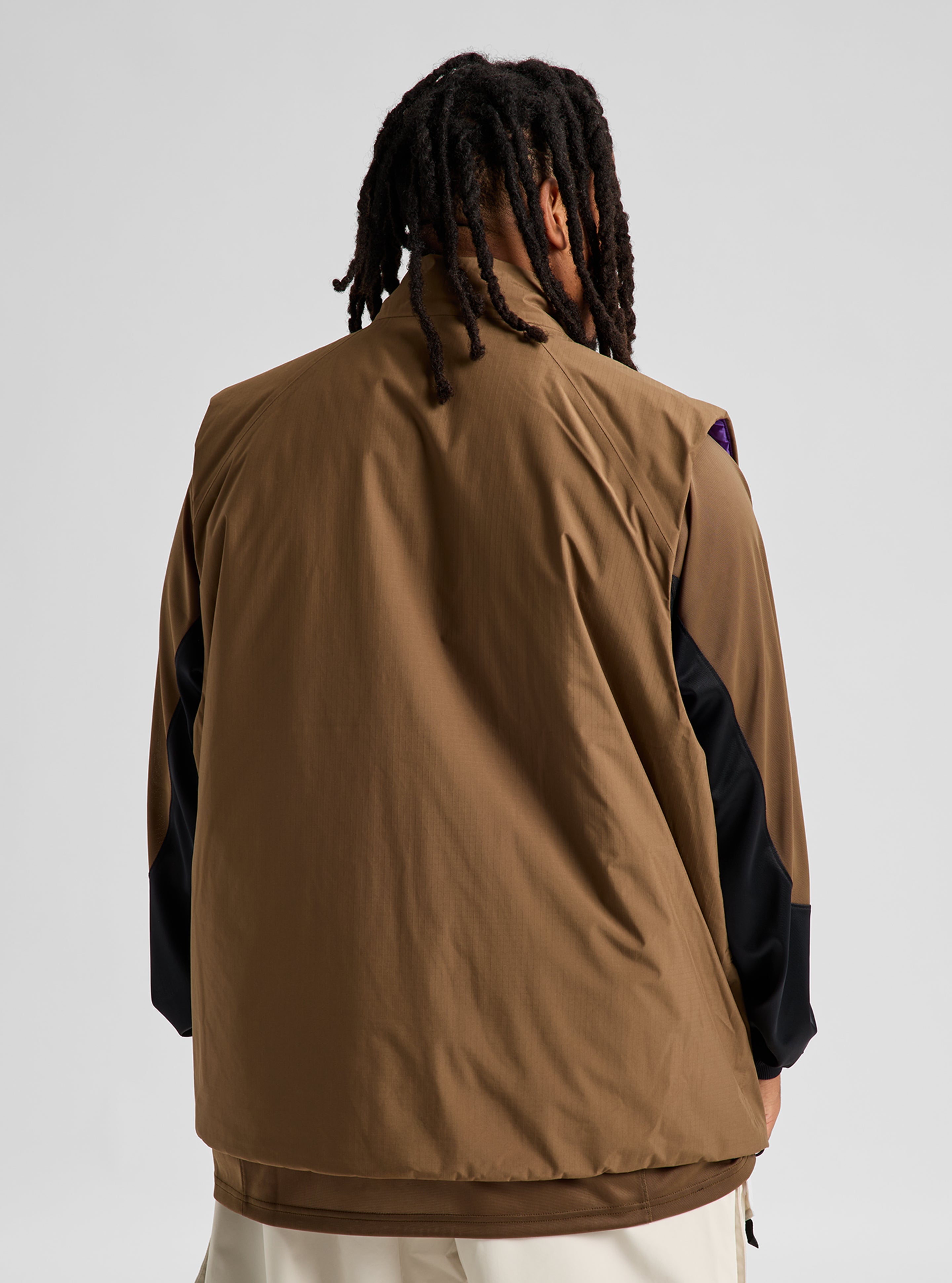 Burton Reversible Insulated vest Earth Ship Brown vendbar