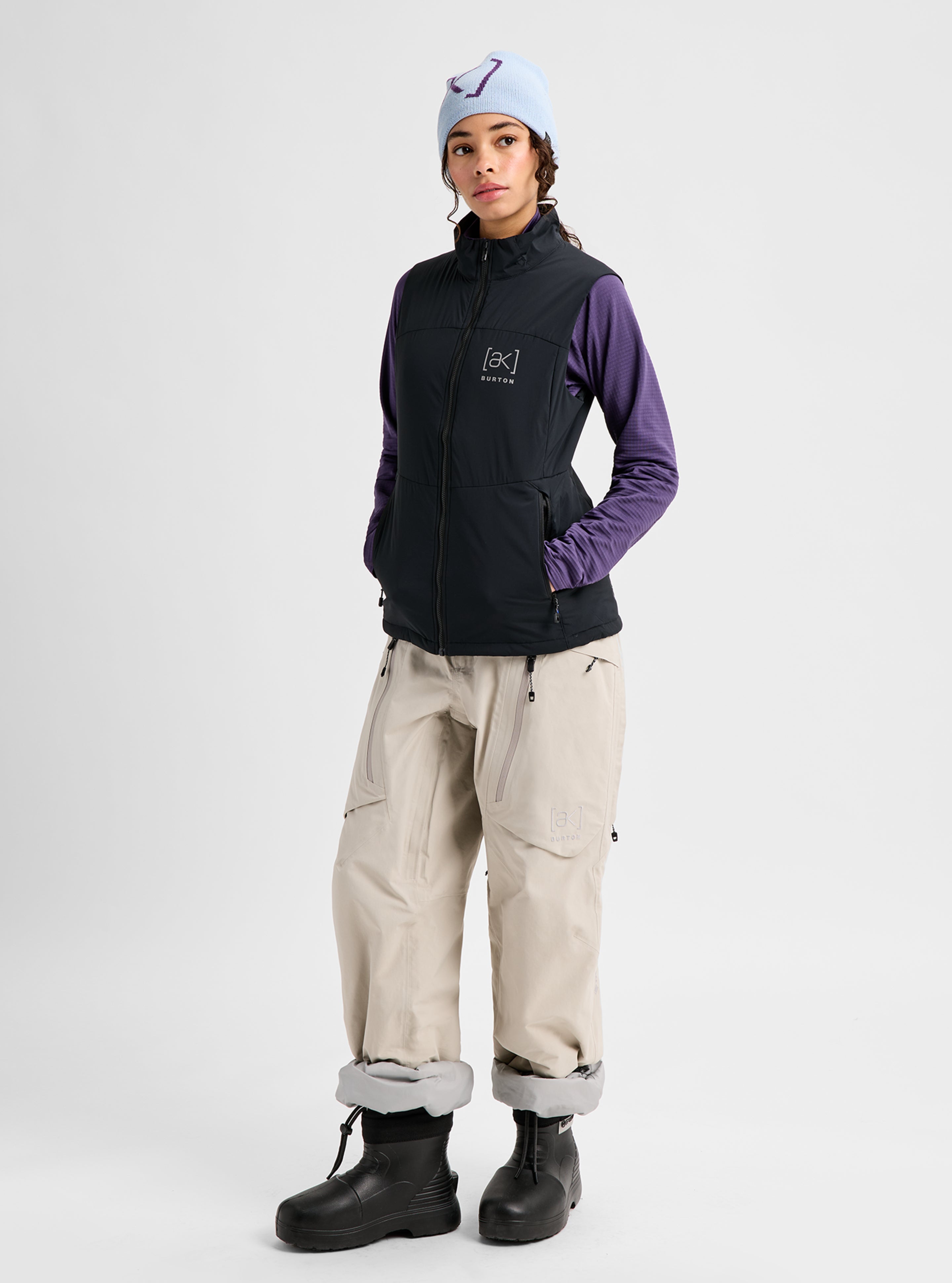 Burton [ak] Helium Stretch isolasjonsvest true black lett