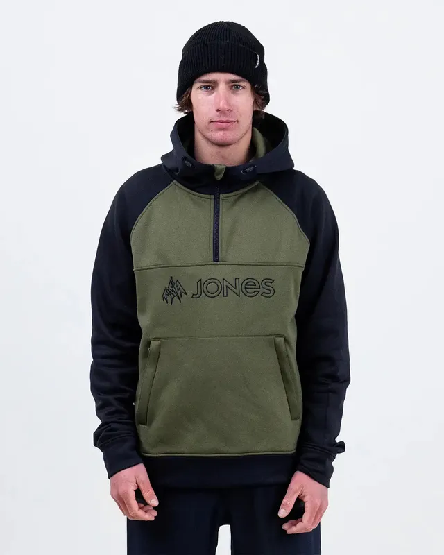 Jones Recycled Fleece Riding Hoodie fleece mørk lett