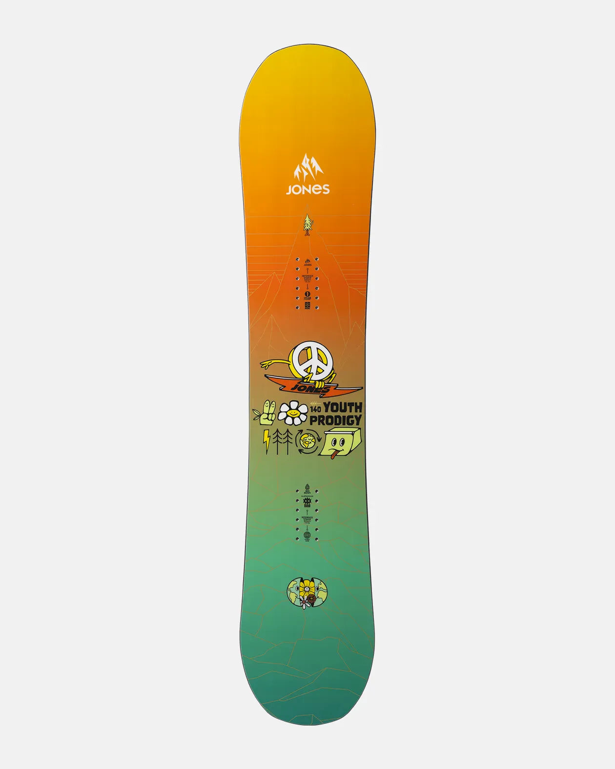 Jones Prodigy snowboard barn 125 allmountain lettkjørt