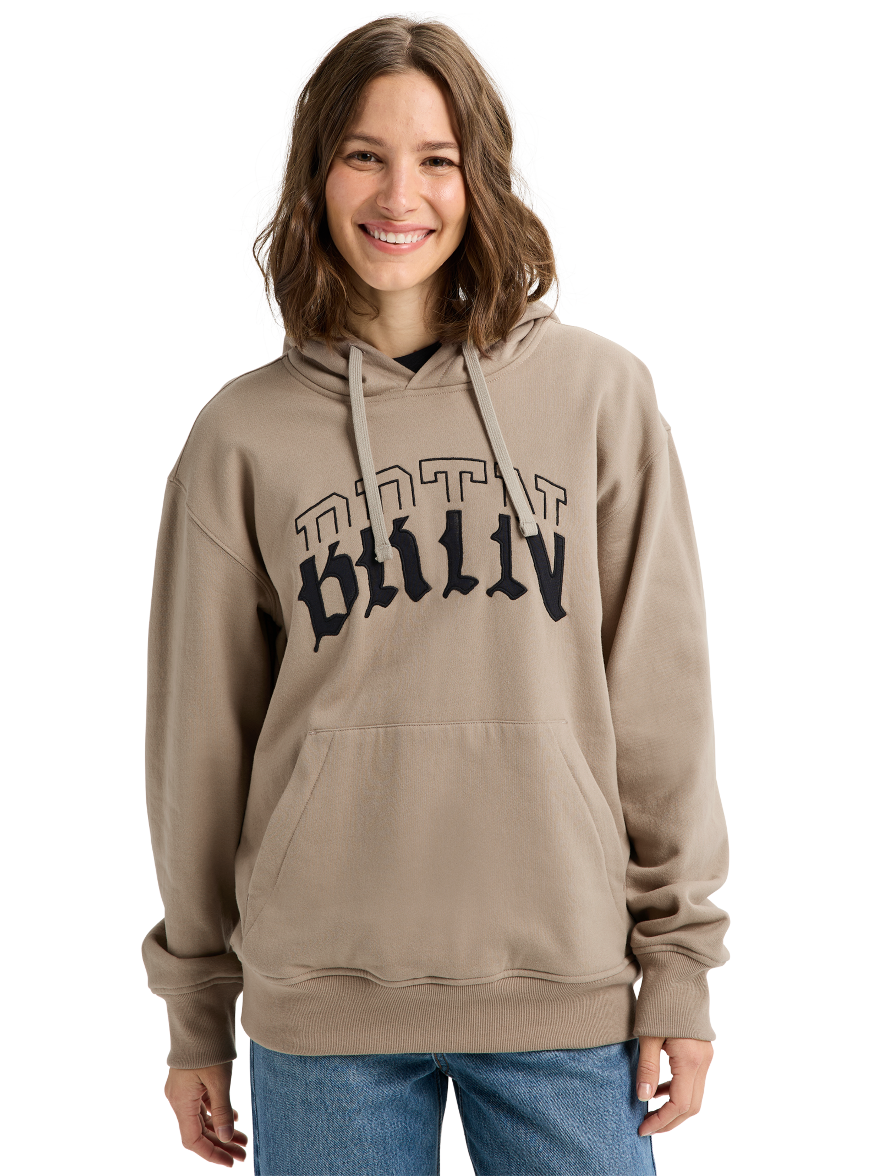 Burton Varsity hettegenser Summit Taupe økologisk bomull