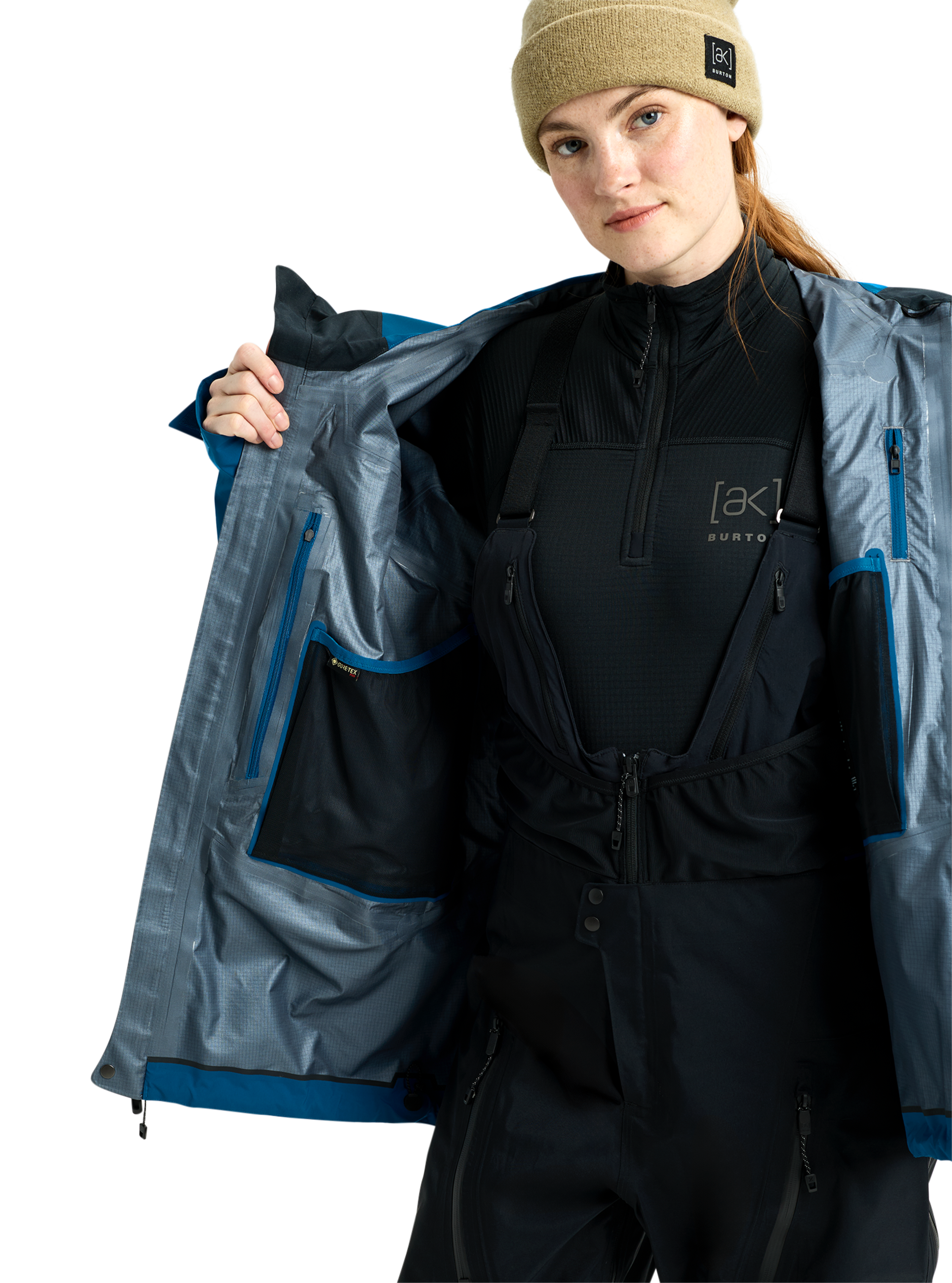Burton [ak] Acamar GORE-TEX PRO 3L damejakke blue teal