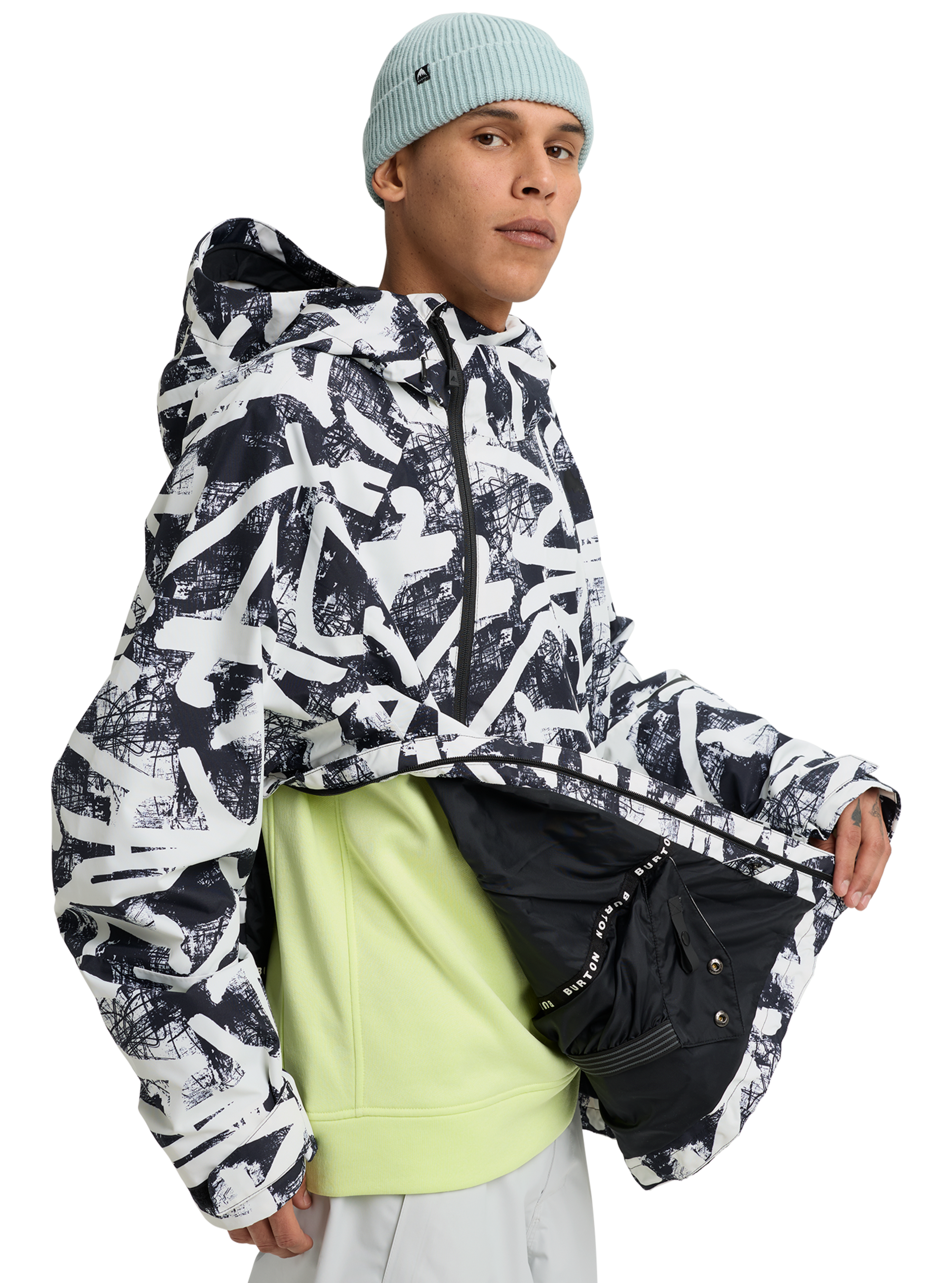 Burton Reserve 2L anorak herre Gray Cloud vanntett