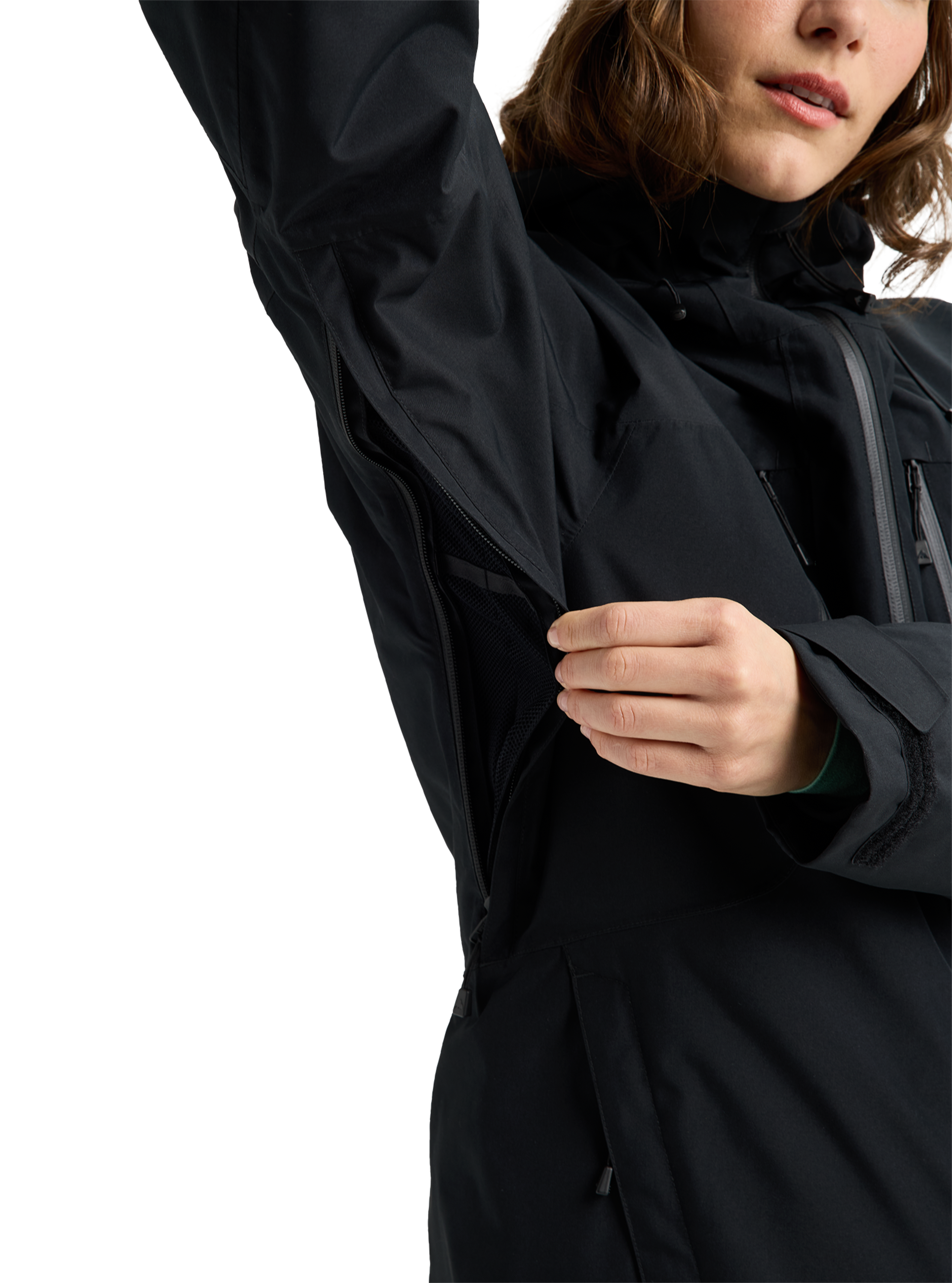 Burton Reserve 2L 3-in-1 jakke dame True Black vanntett