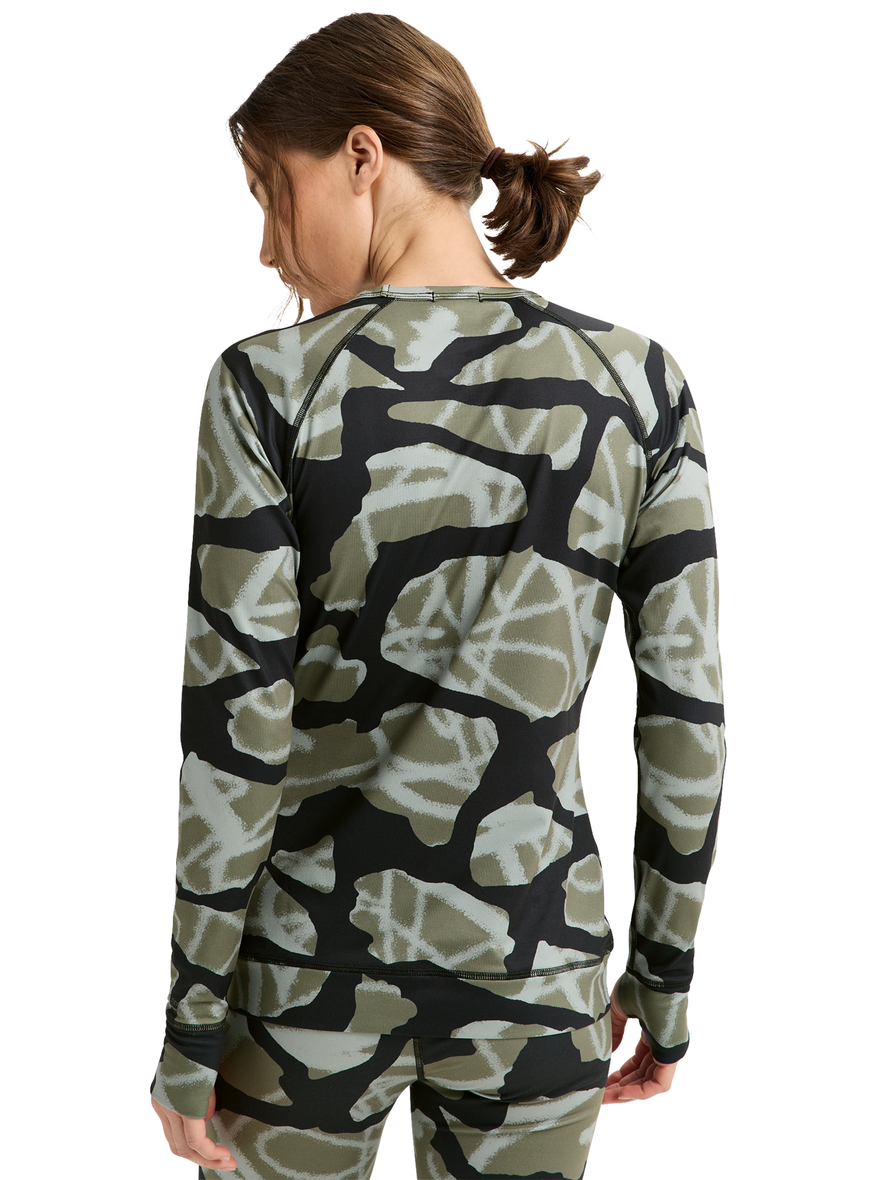 Burton Lightweight X Base Layer Crewneck true black lett
