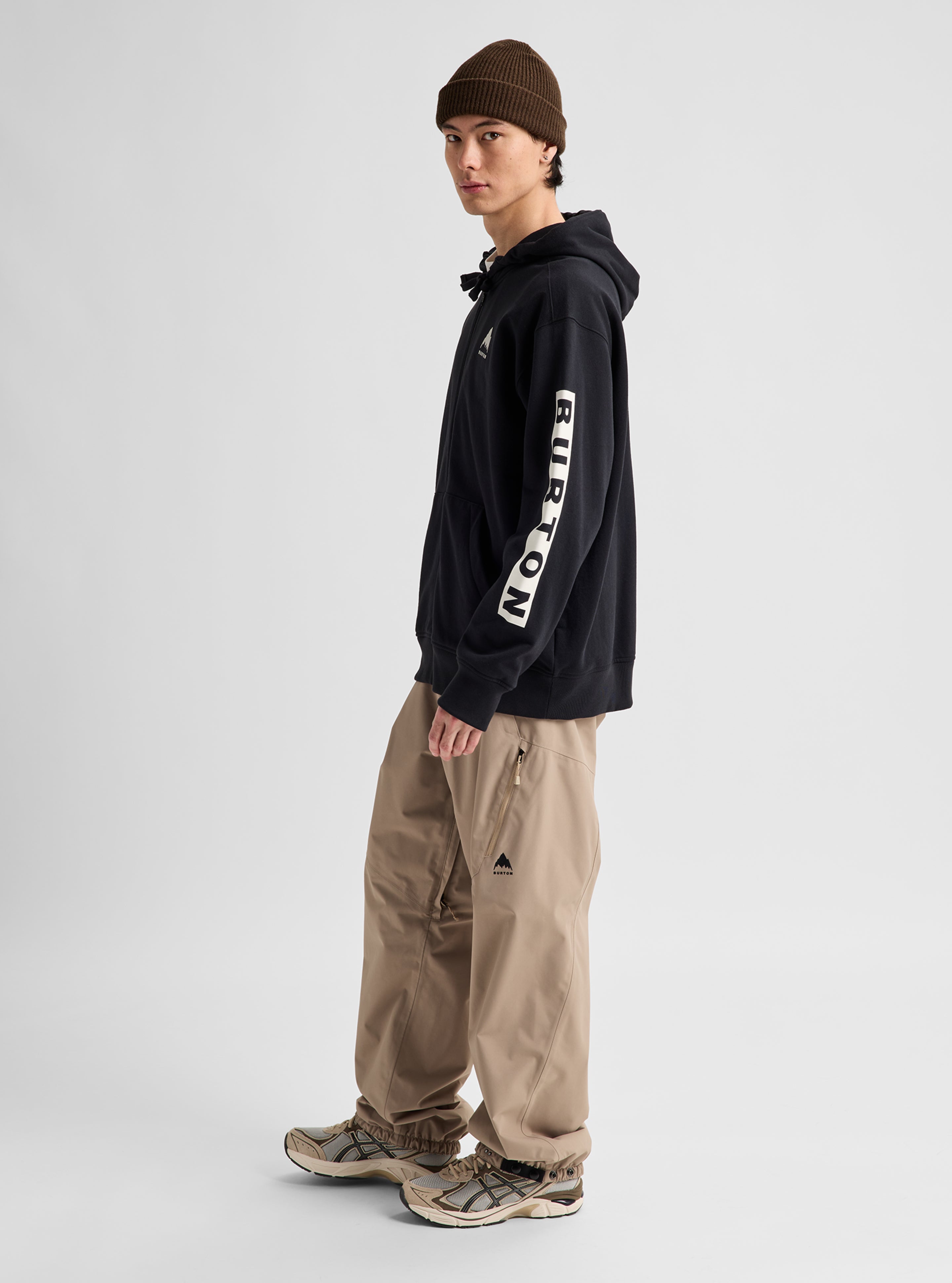 Burton Elite Full-Zip Hoodie hettegenser Dried Moss økologisk bomull
