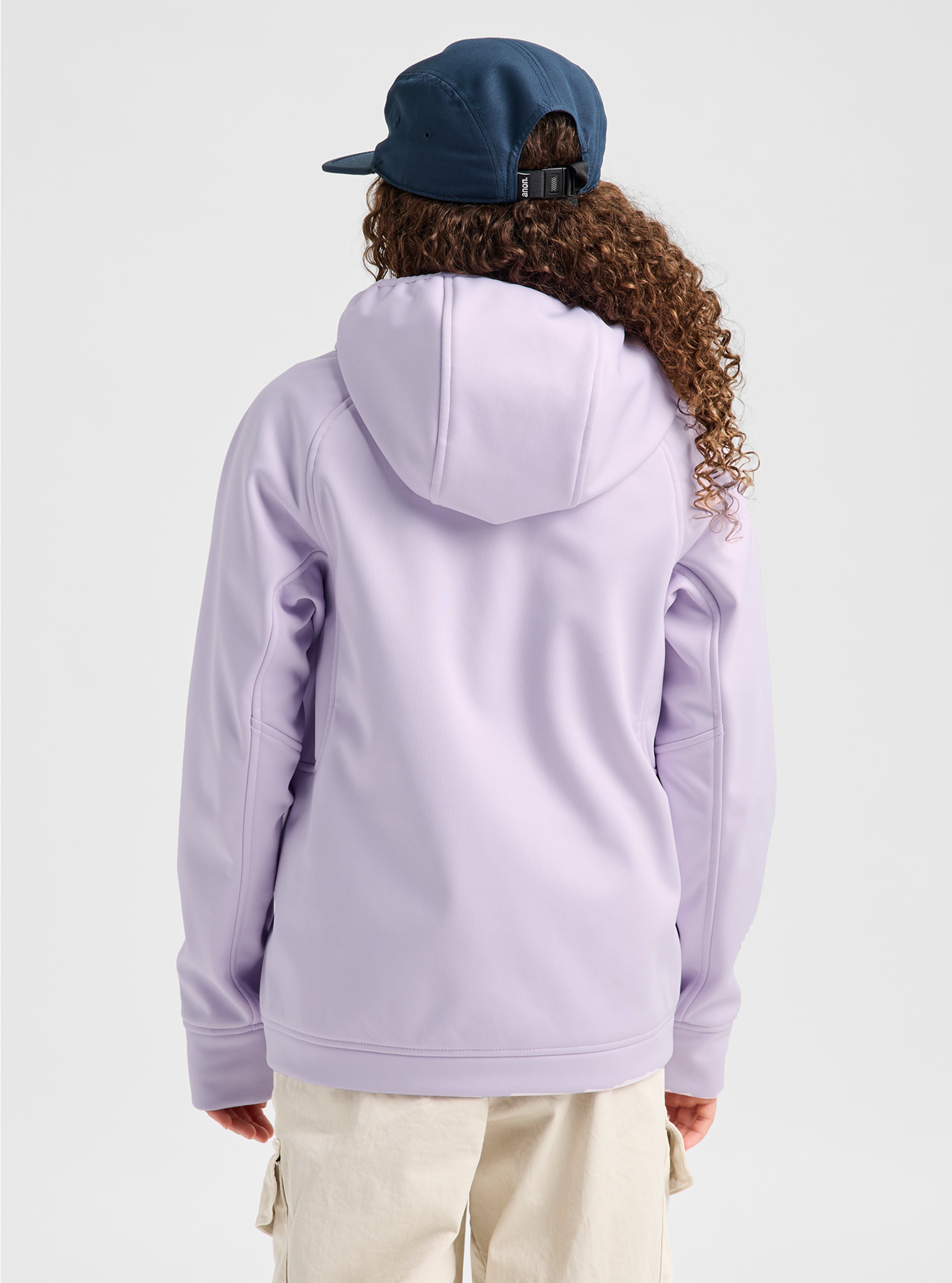 Burton Crown Weatherproof Riding Pullover hoodie barn Moondust Purple vanntett