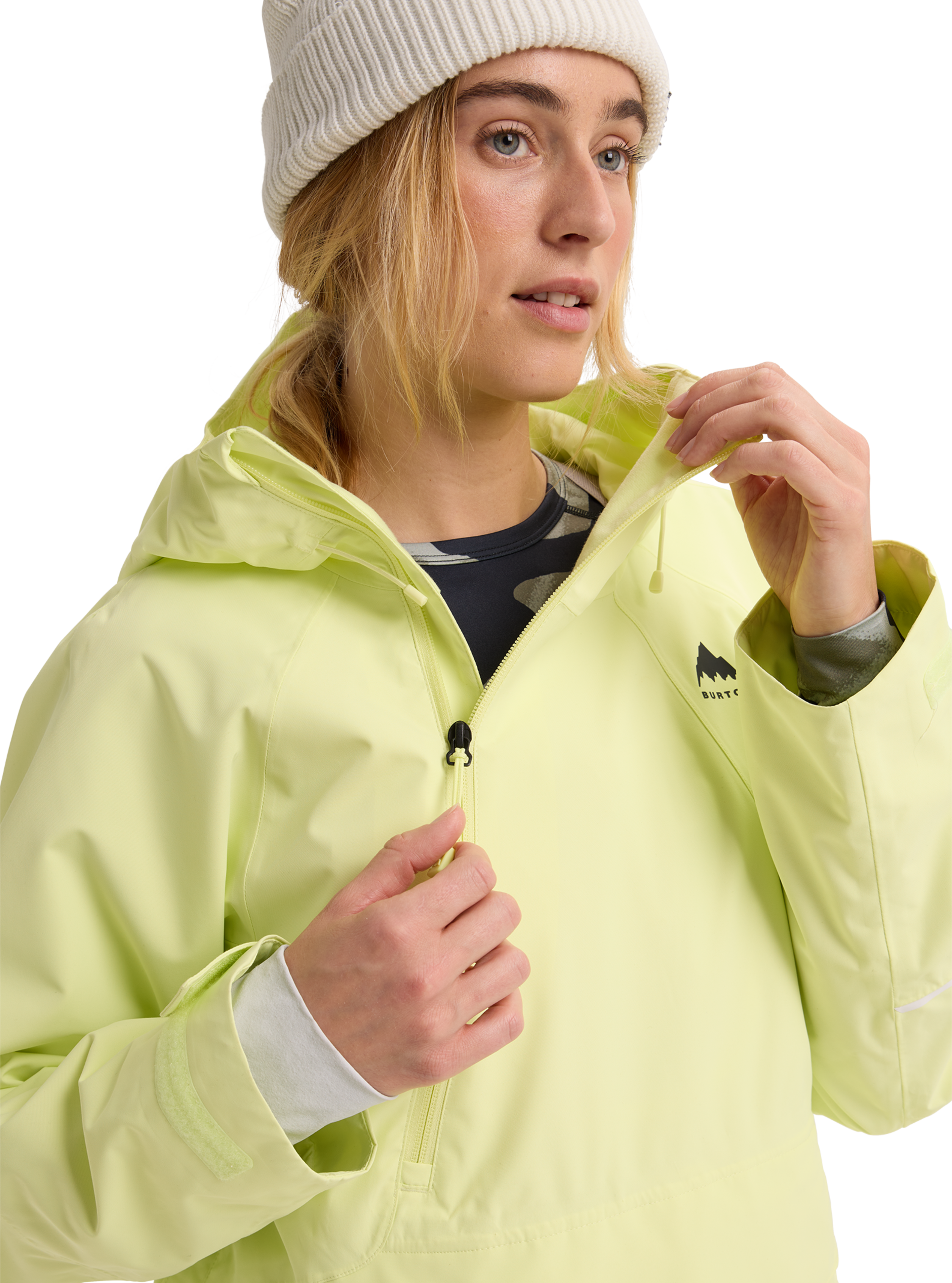Burton Reserve 2L Relaxed Anorak skalljakke dame gul