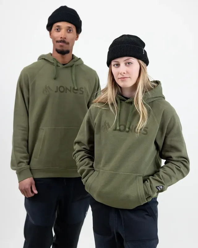 Jones Truckee Organic Cotton Hoodie mosegrønn