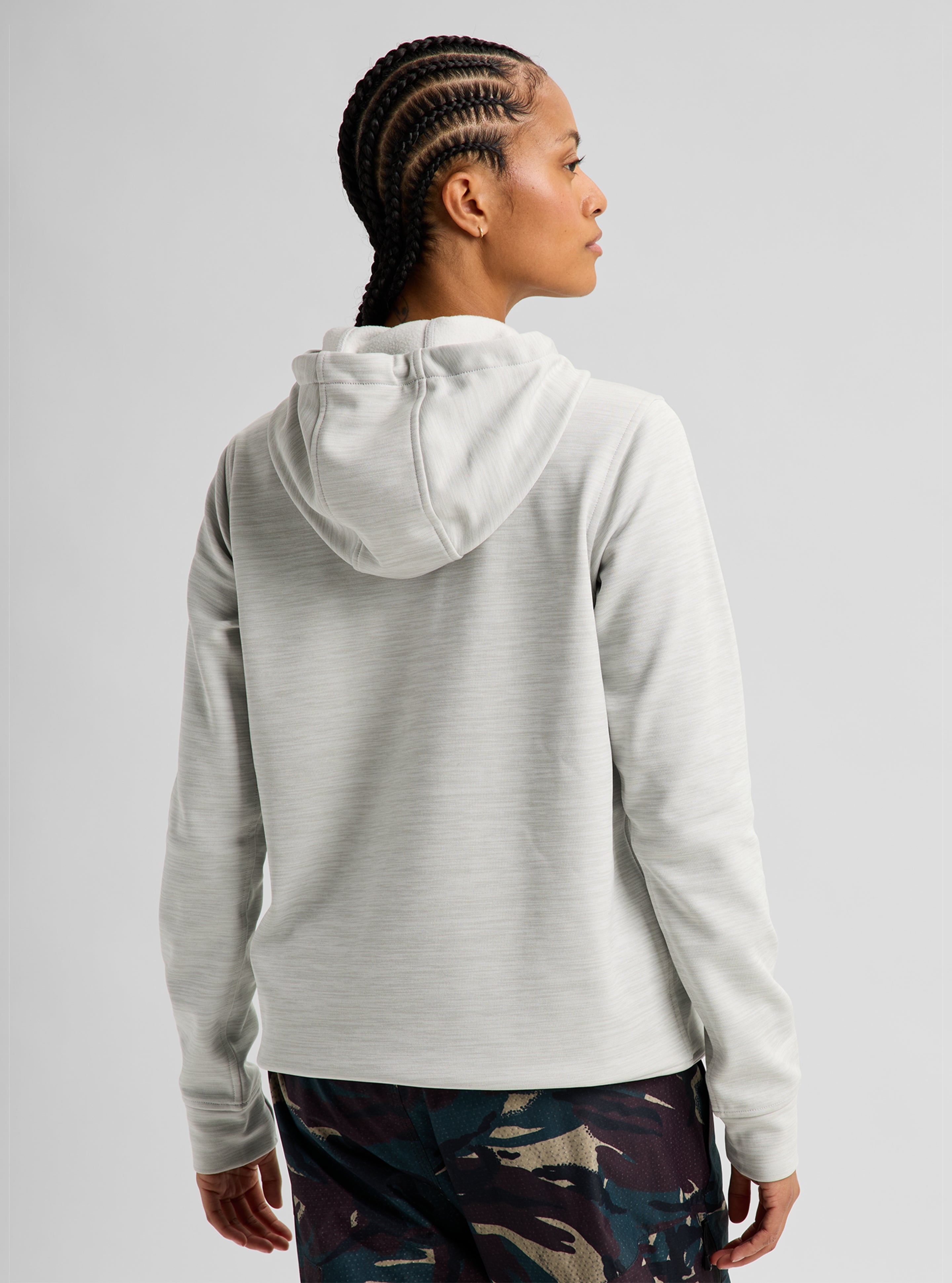 Burton Oak Pullover hettegenser Seersucker Camo varm fleece