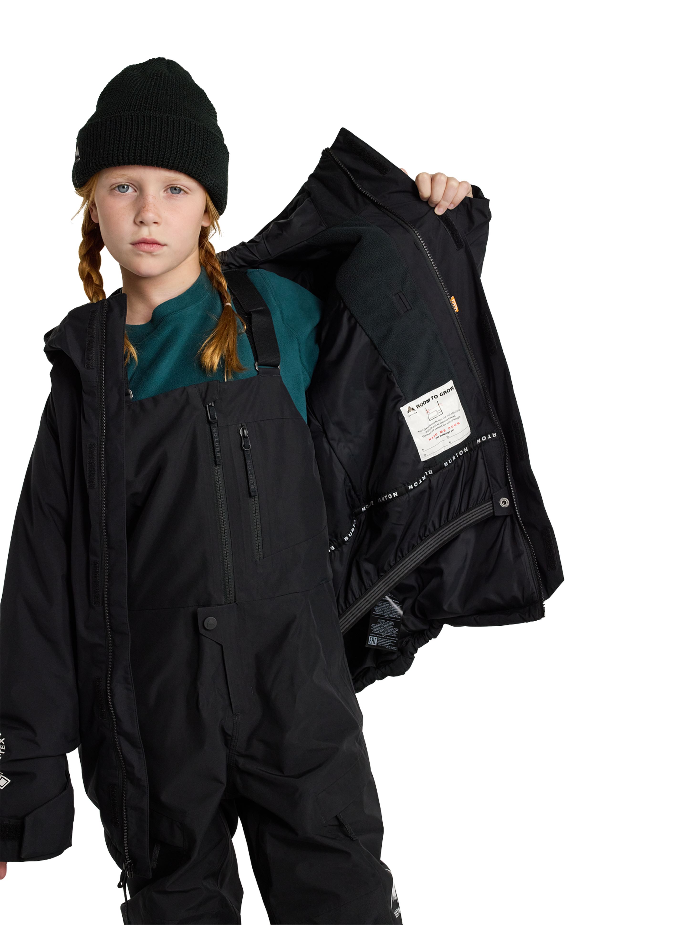 Burton Powline Gore-Tex 2L barnejakke true black XS vanntett