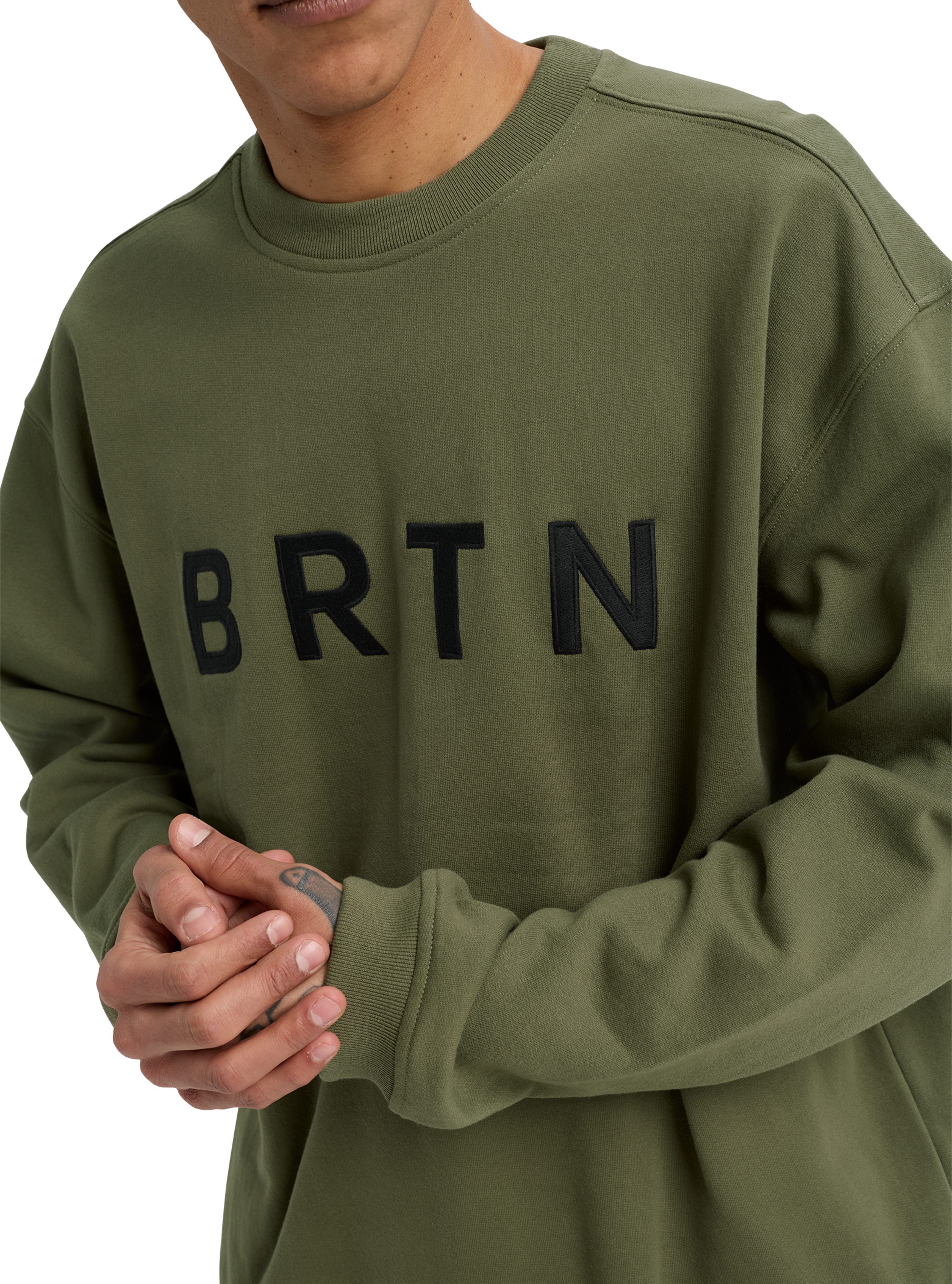 Burton BRTN Crewneck genser Forest Moss bomull