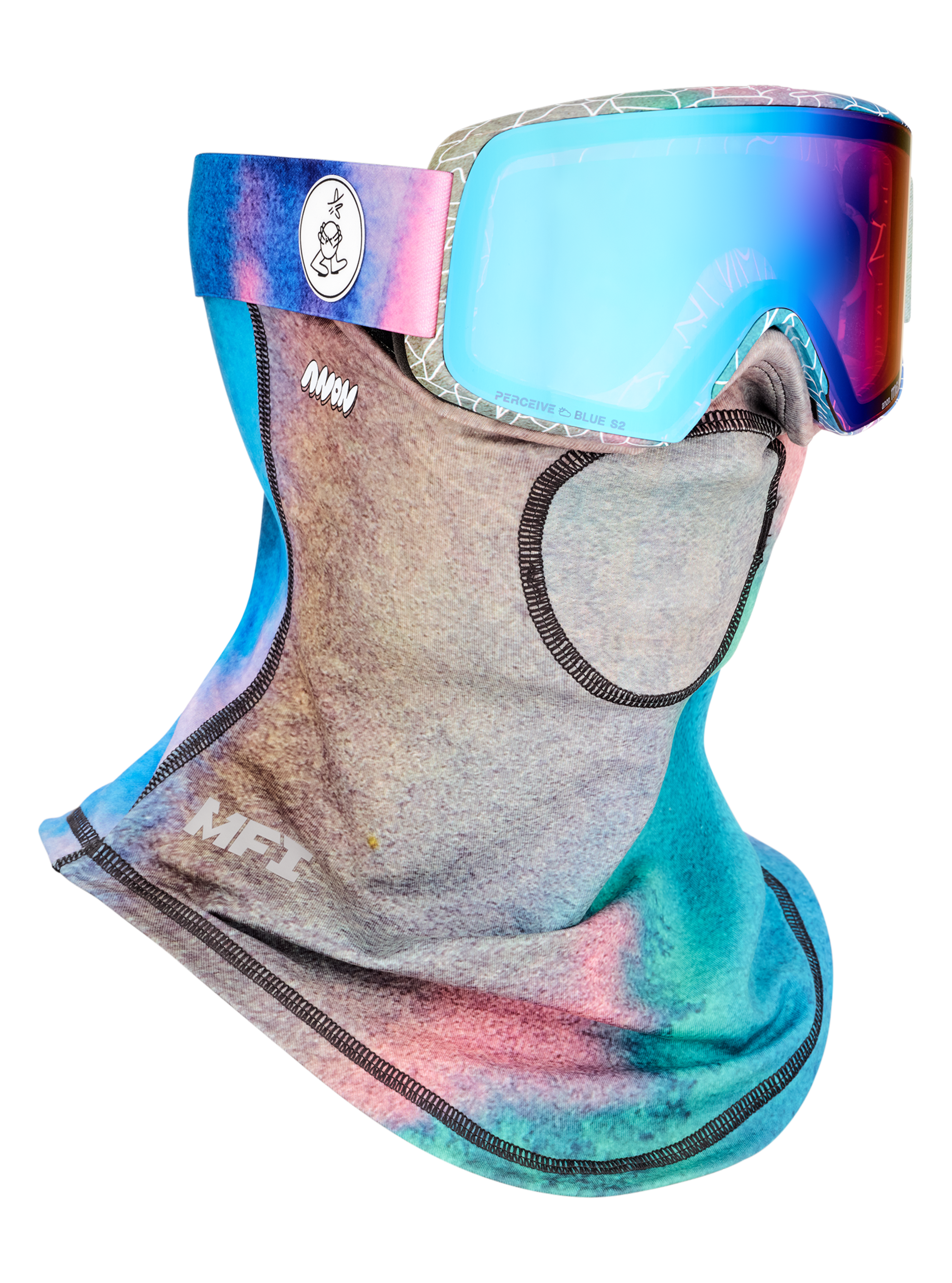 Anon M6S skibriller Perceive Blue bonuslinse watercolor