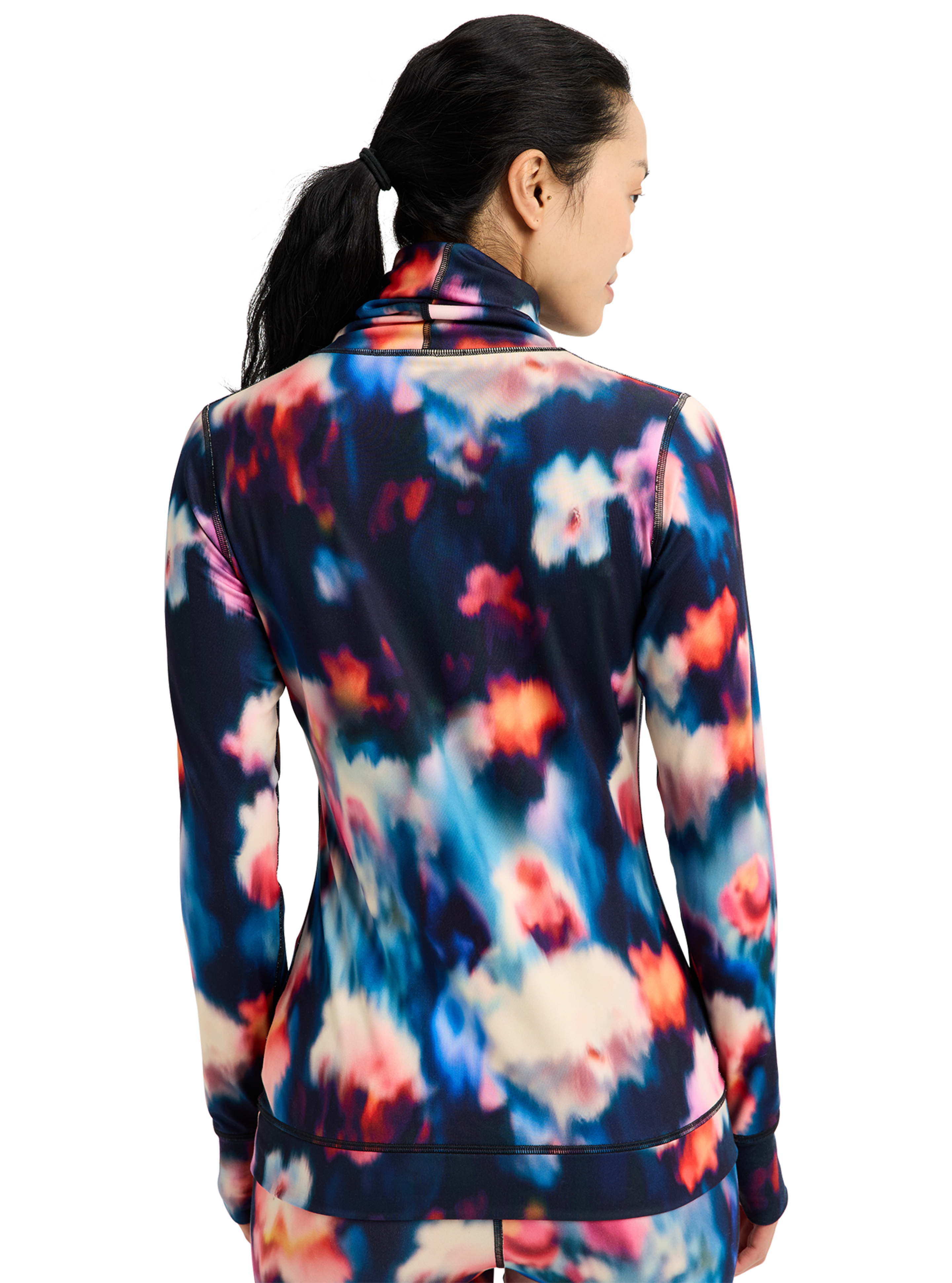 Burton Midweight ulltrøye True Black høy hals dame