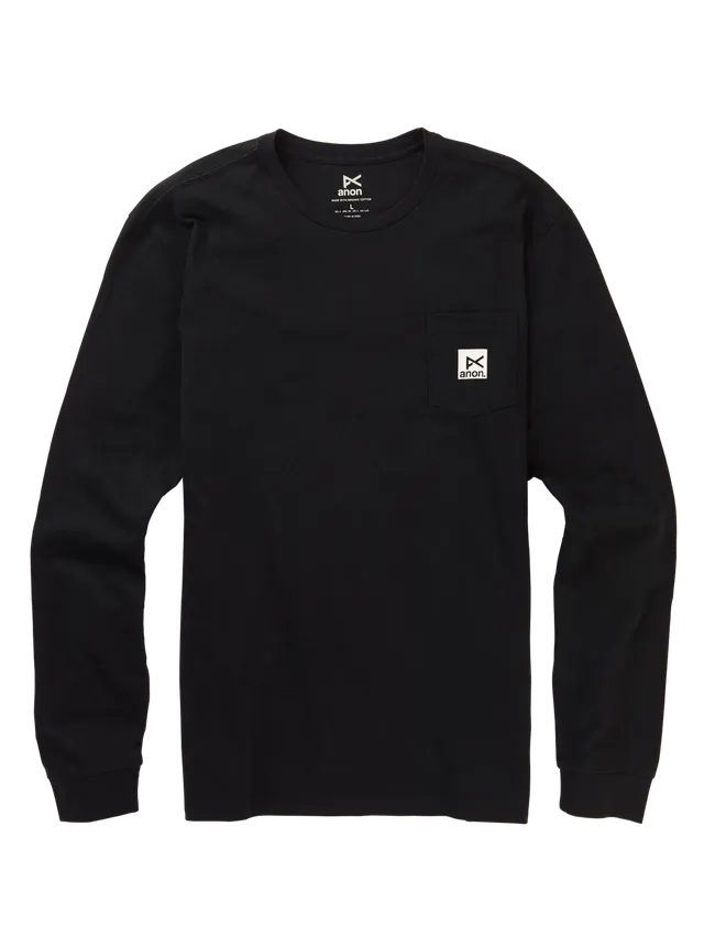 Anon Long Sleeve langermet t-skjorte herre True Black