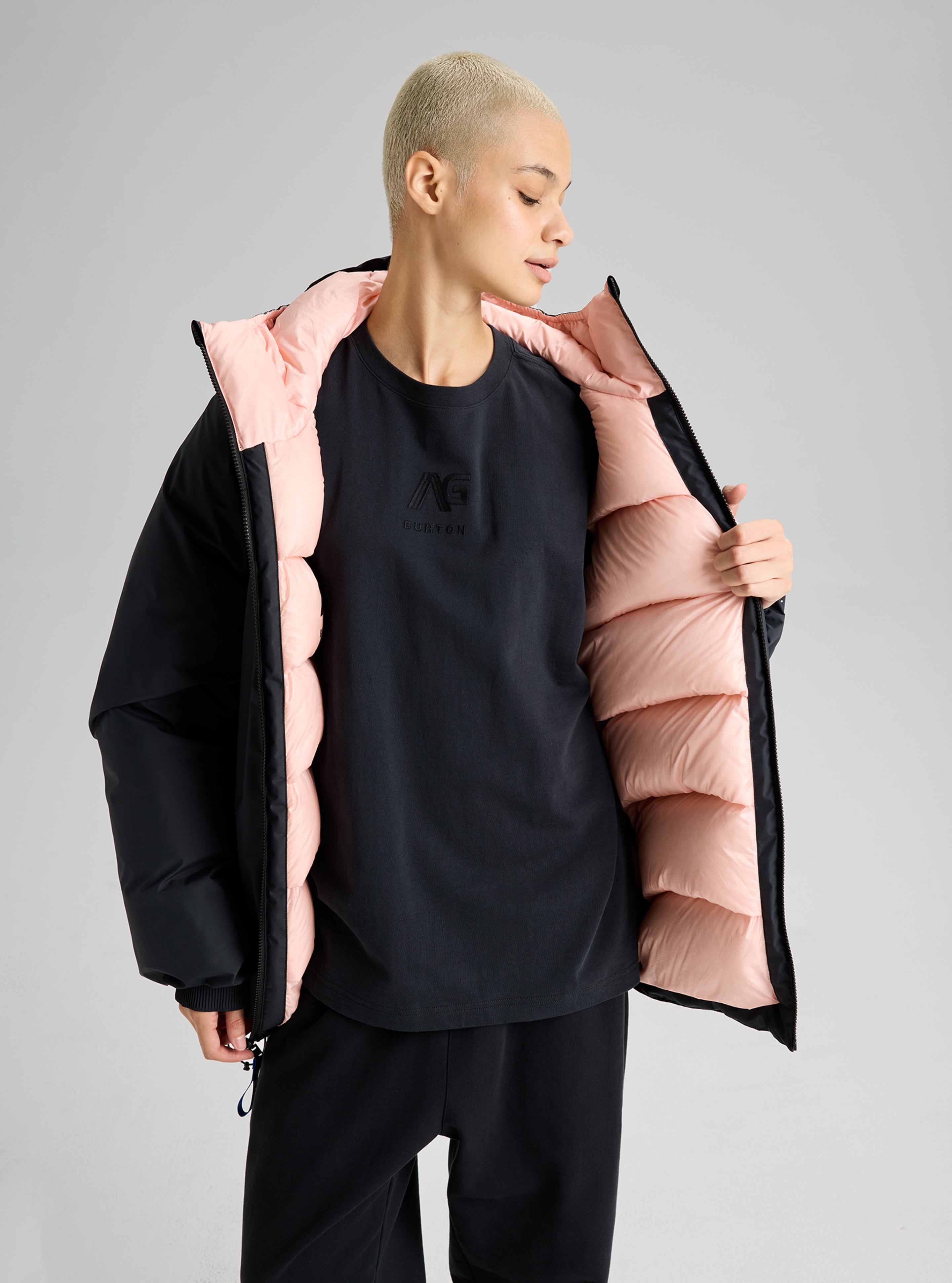 Burton AG Tergum Reversible jakke Plush Pink vanntett