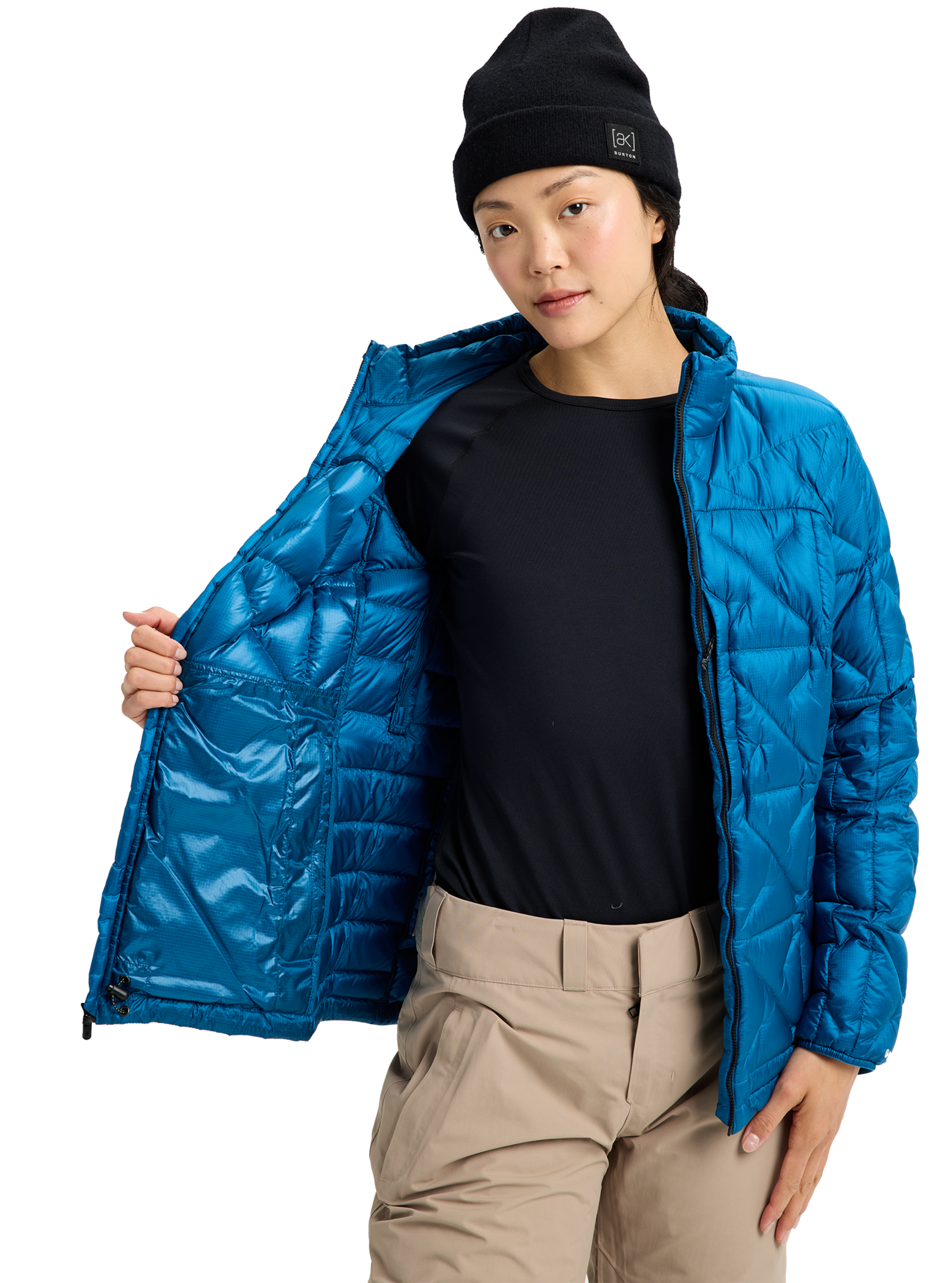 Burton [ak] Baker dunjakke dame Blue Teal isolerende