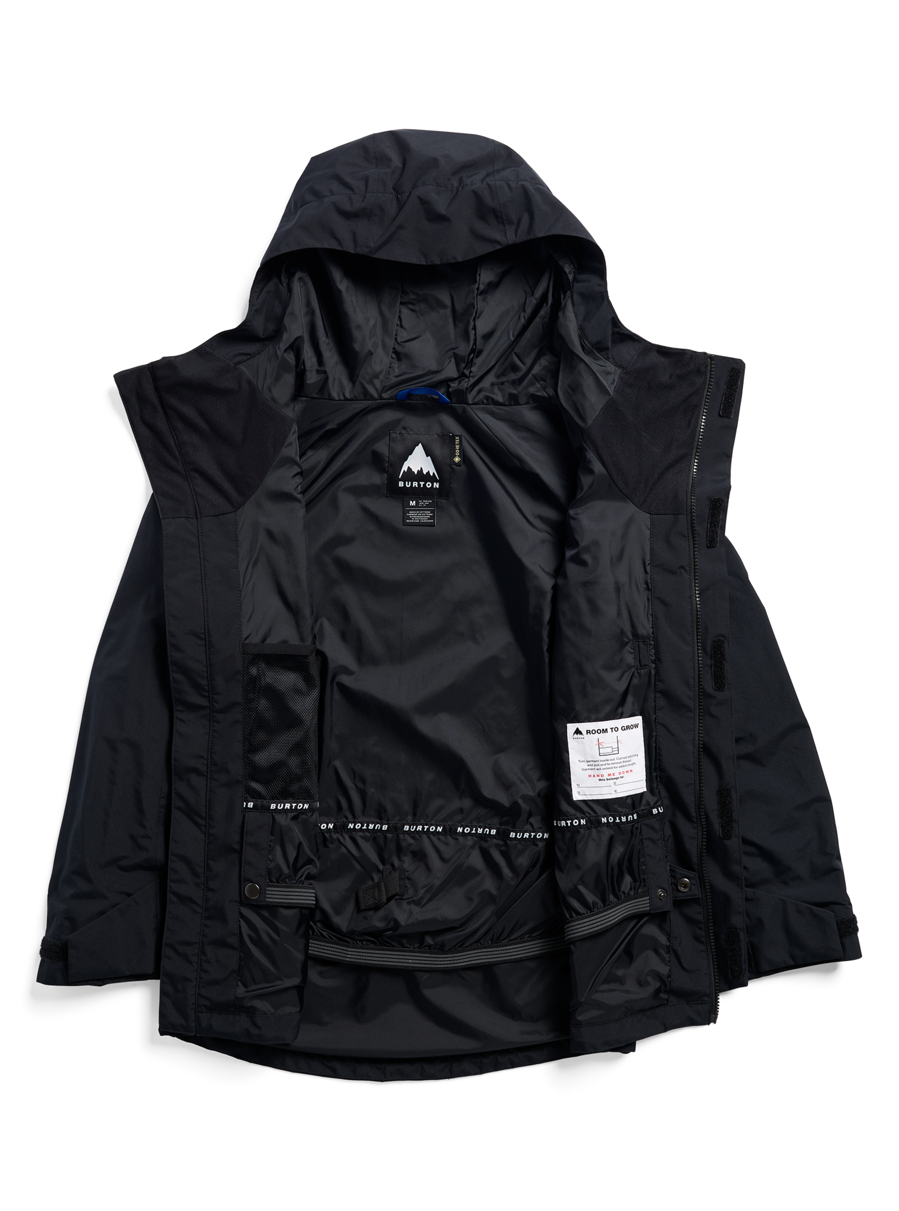 Burton GORE-TEX skalljakke barn svart vanntett