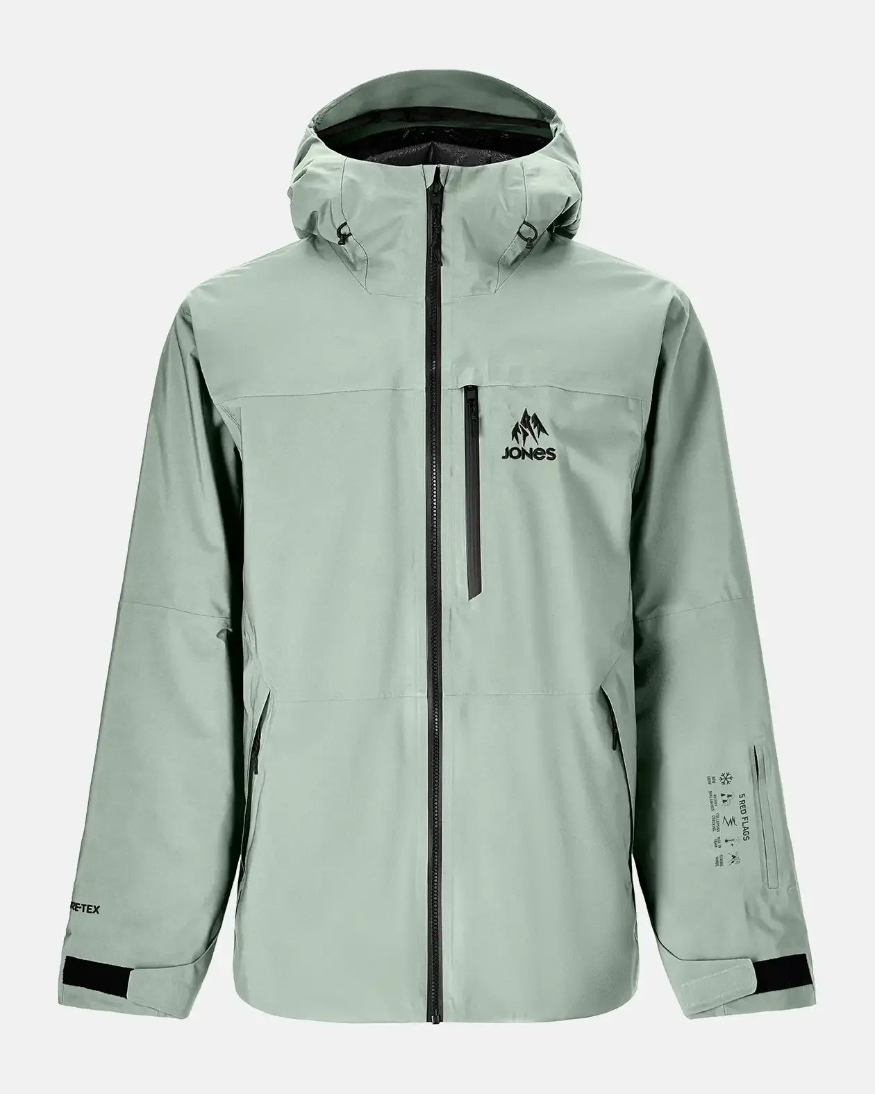 Jones Deeper GORE-TEX jakke Stealth Black isolert herre